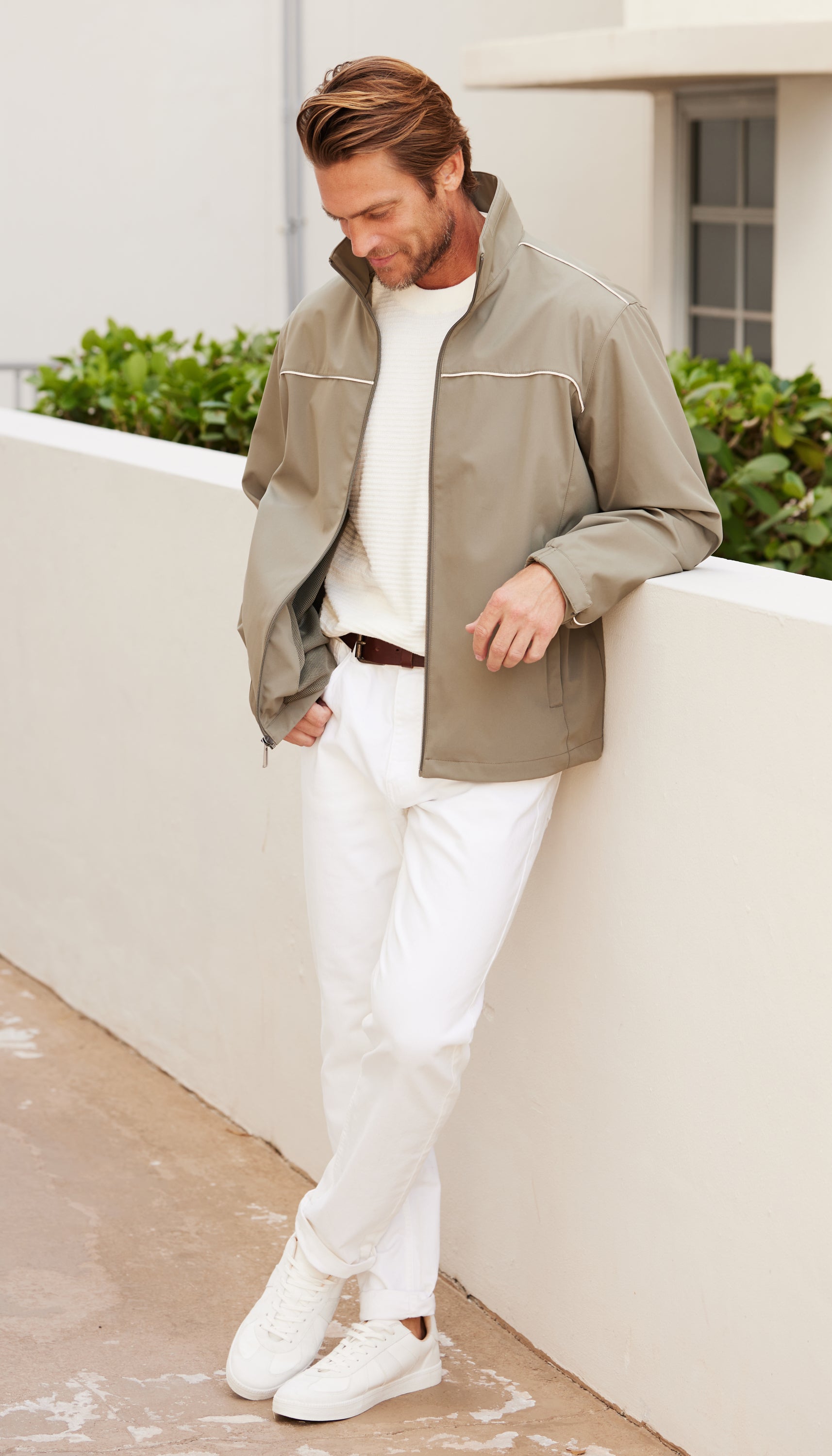 FLEX TECH JACKET WITH REFLECTIVE PIPING