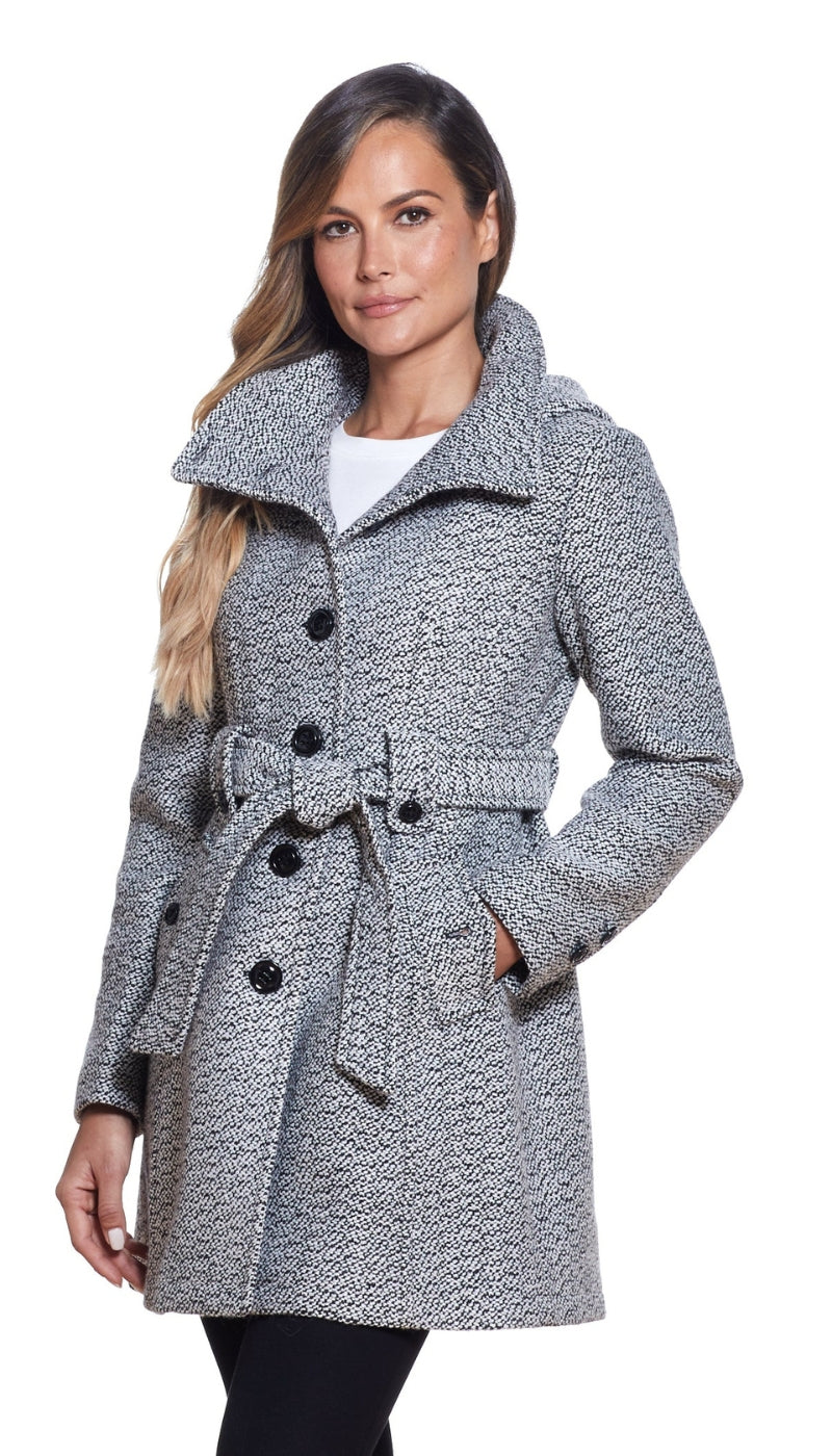 Hooded Wool Belted Walker