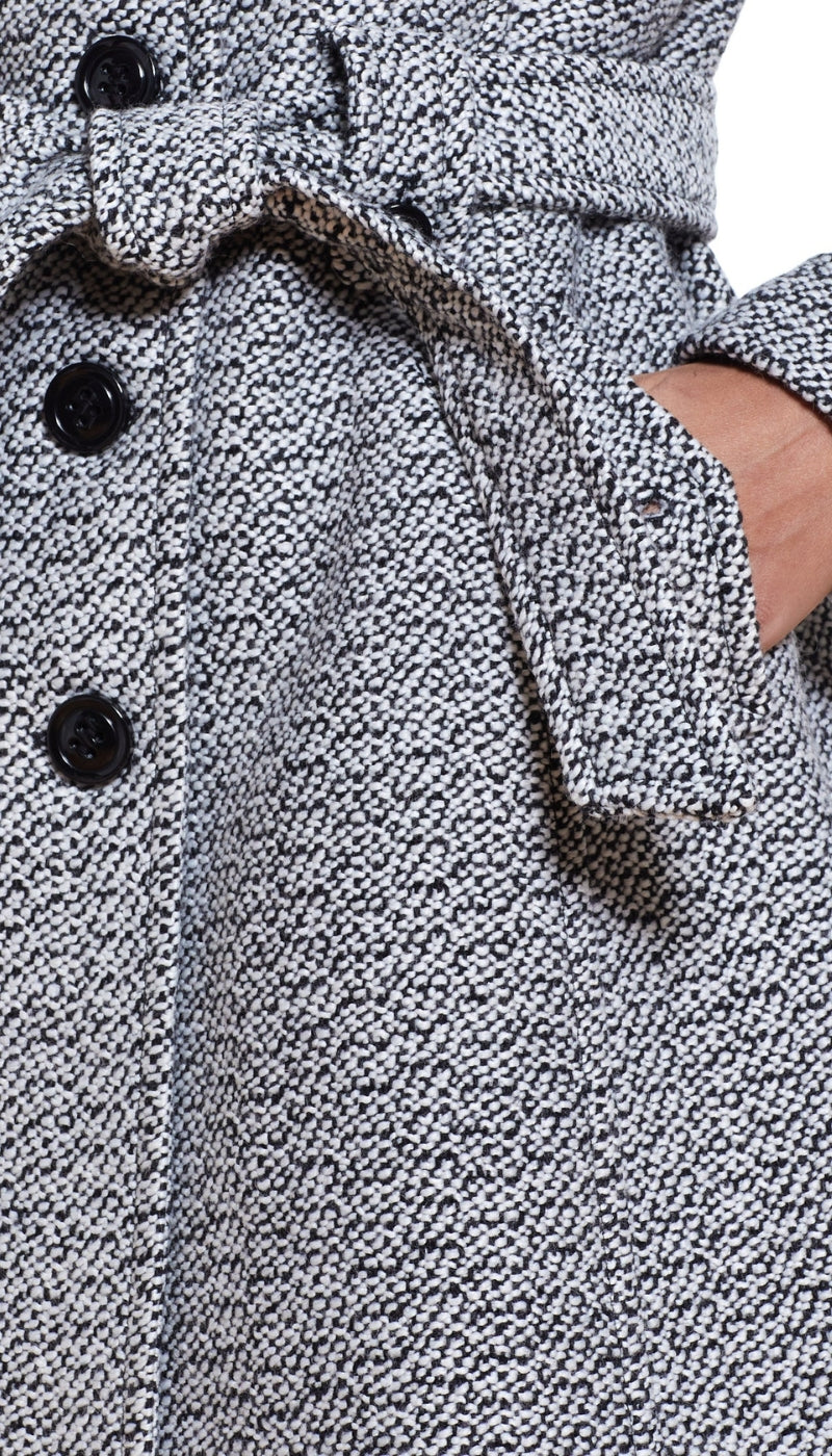 Hooded Wool Belted Walker