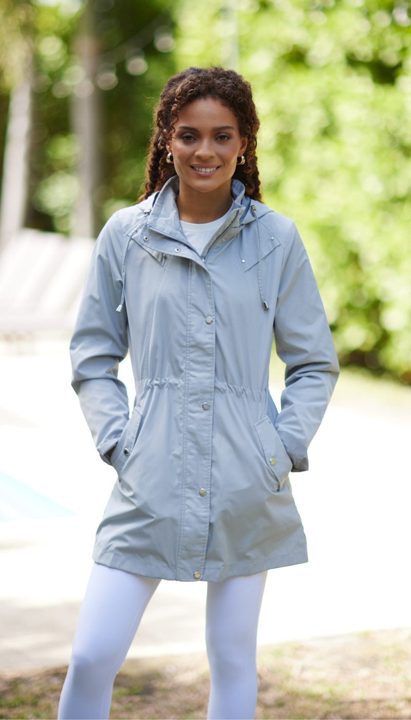 HOODED ANORAK WITH TURN BACK CUFFS HOODED ANORAK WITH TURN BACK CUFFS
