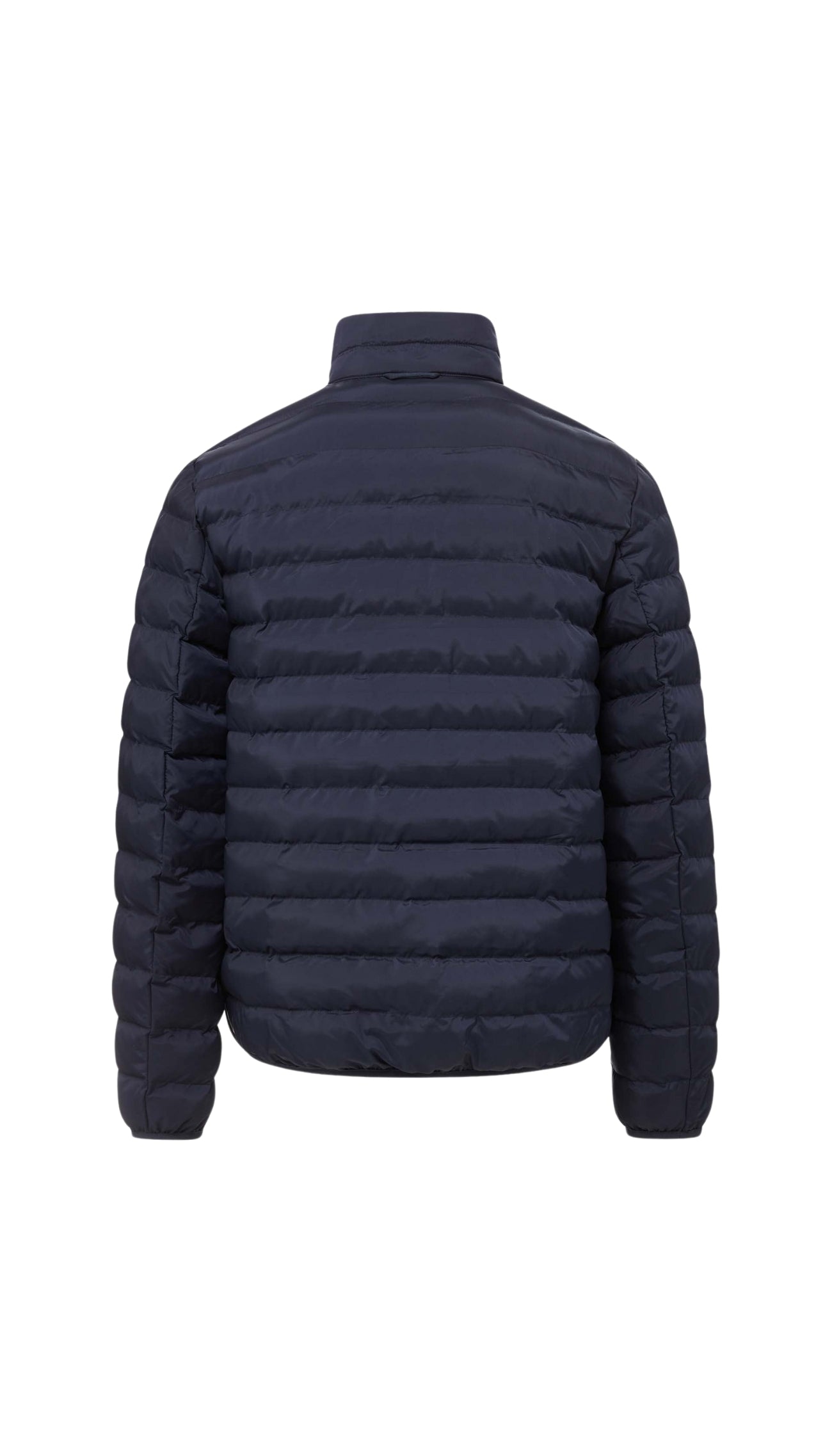 WEATHERPROOF X MAGNAREADY PUFFER JACKET WITH MAGNETIC BUTTONS IN NAVY