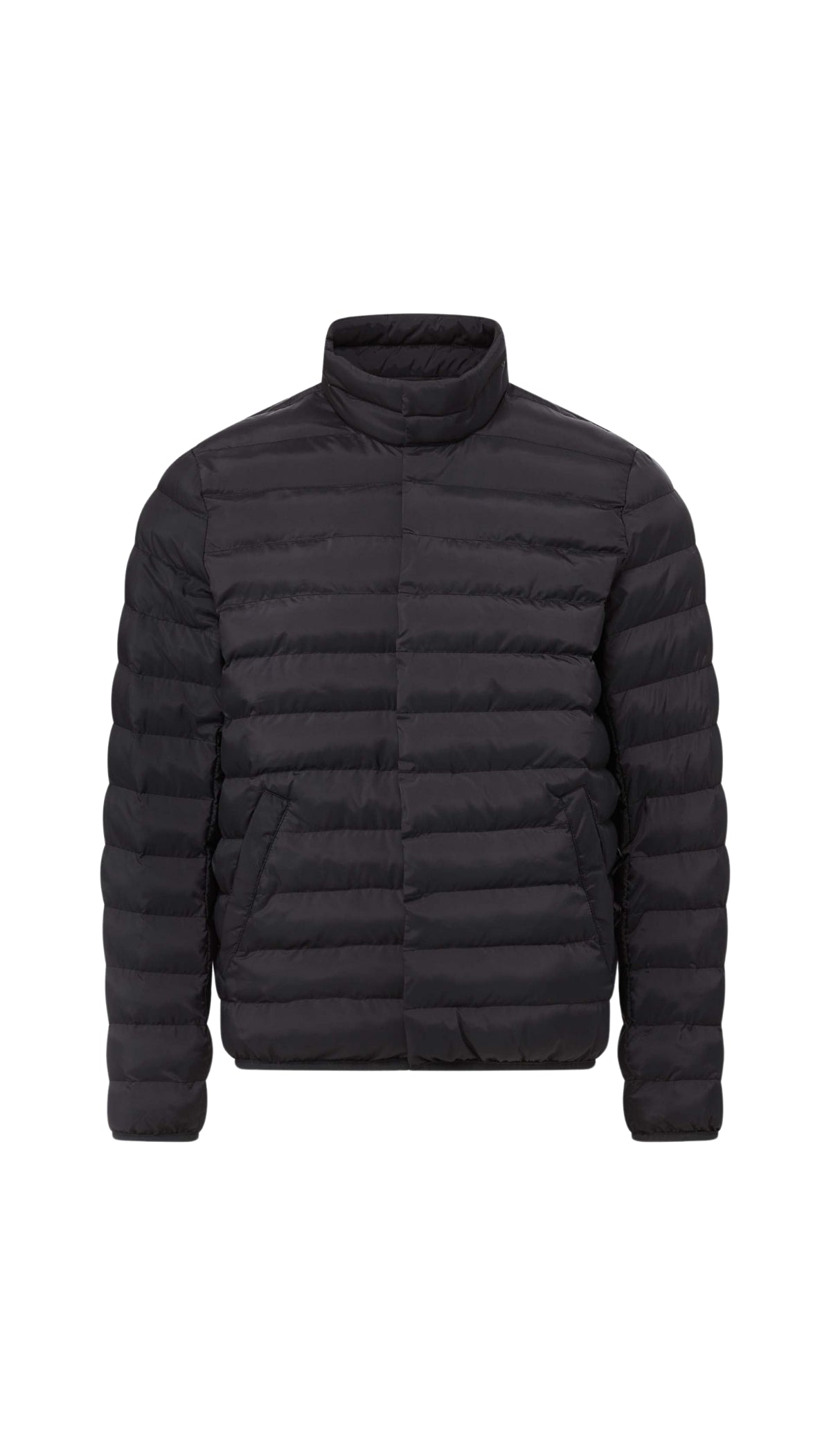 WEATHERPROOF X MAGNAREADY PUFFER JACKET WITH MAGNETIC BUTTONS IN BLACK