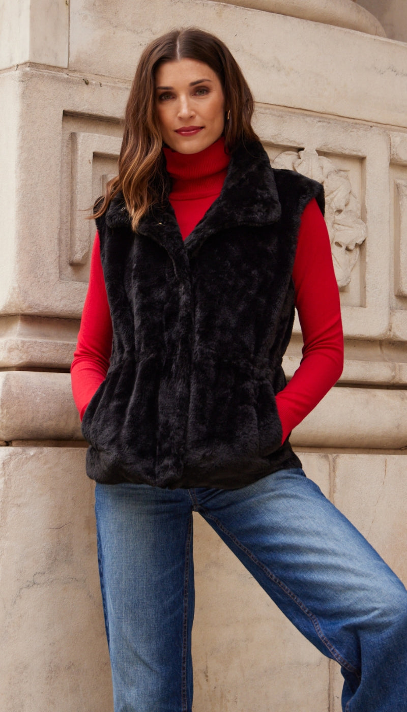 Fur outlets vest