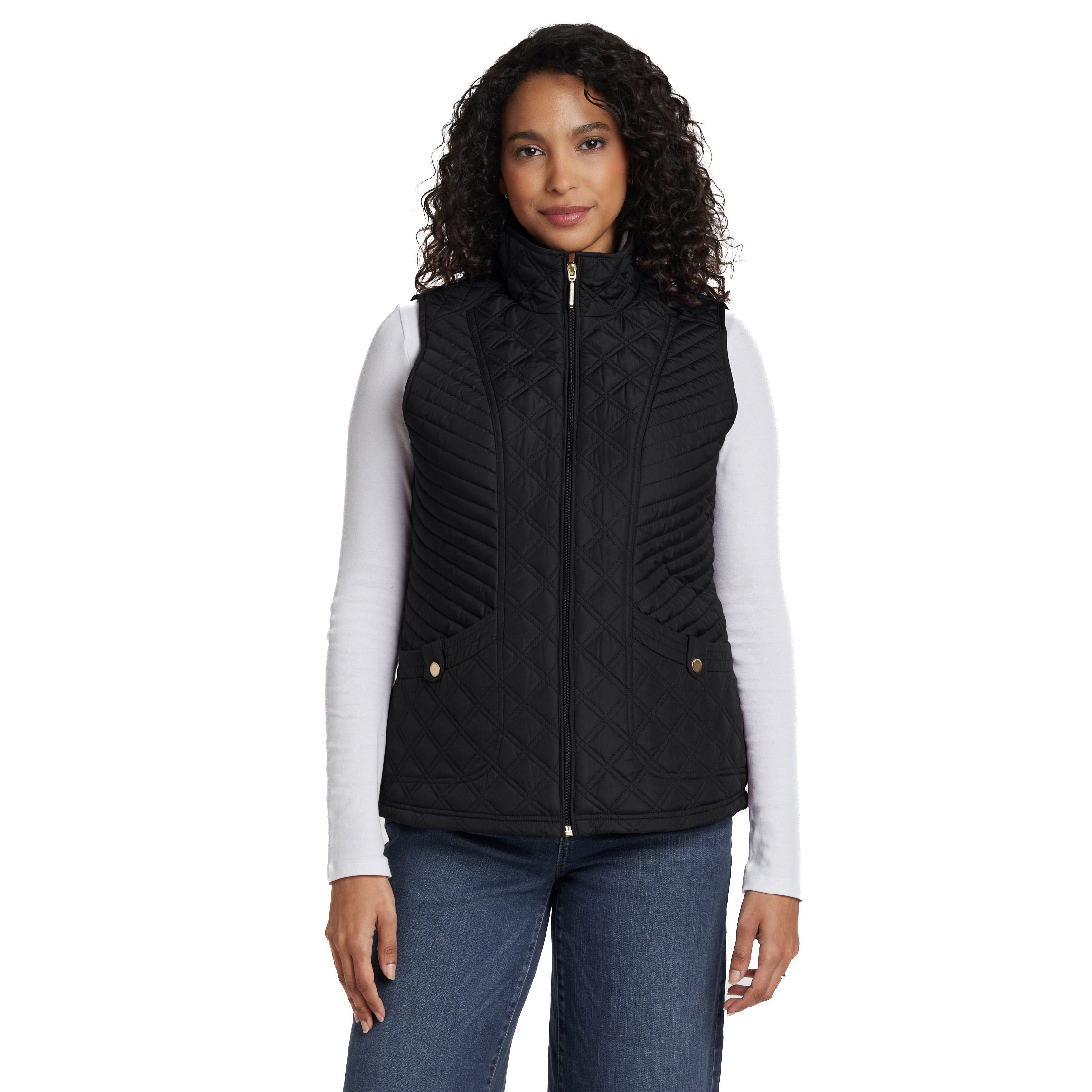 PLUSH LINED QUILTED VEST