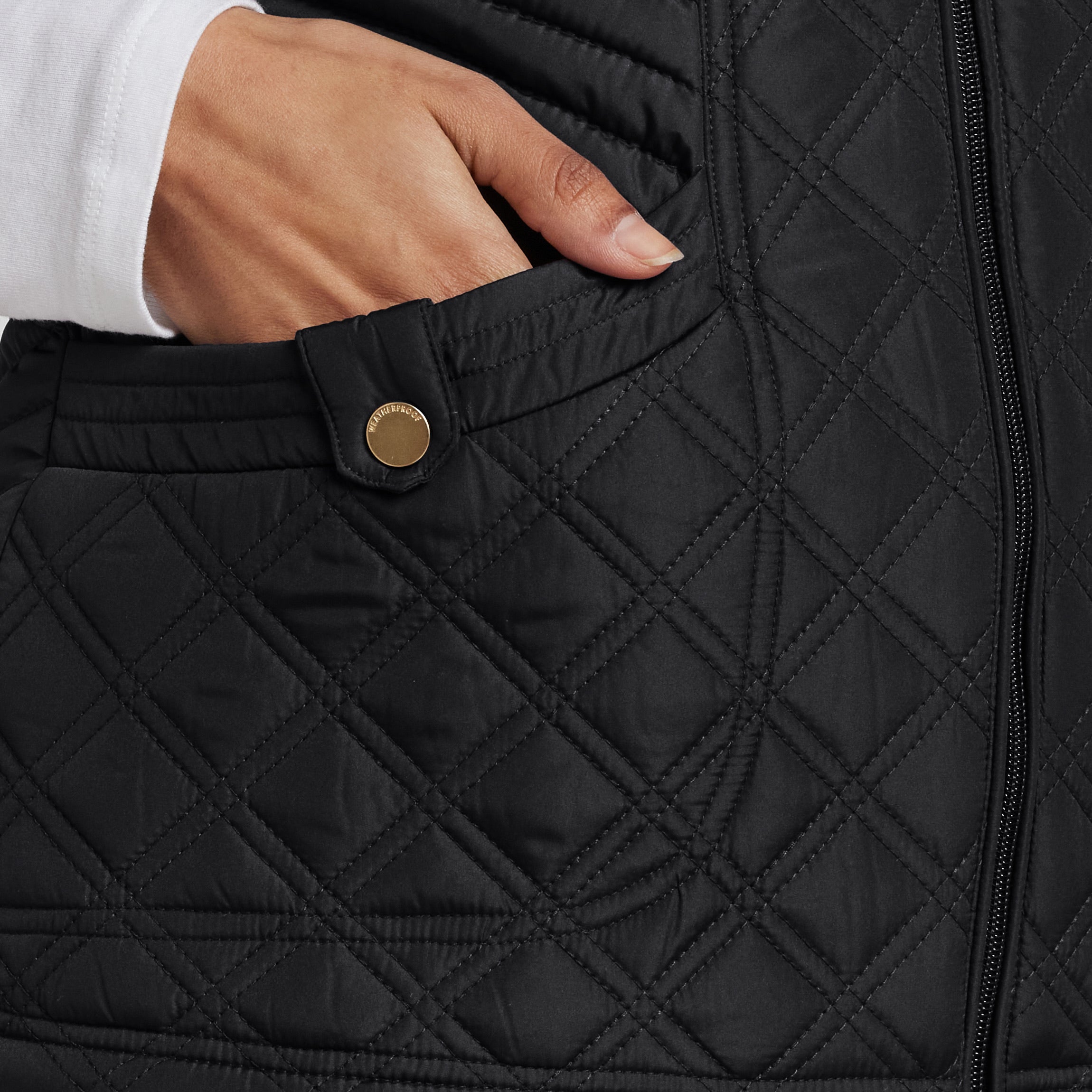 PLUSH LINED QUILTED VEST