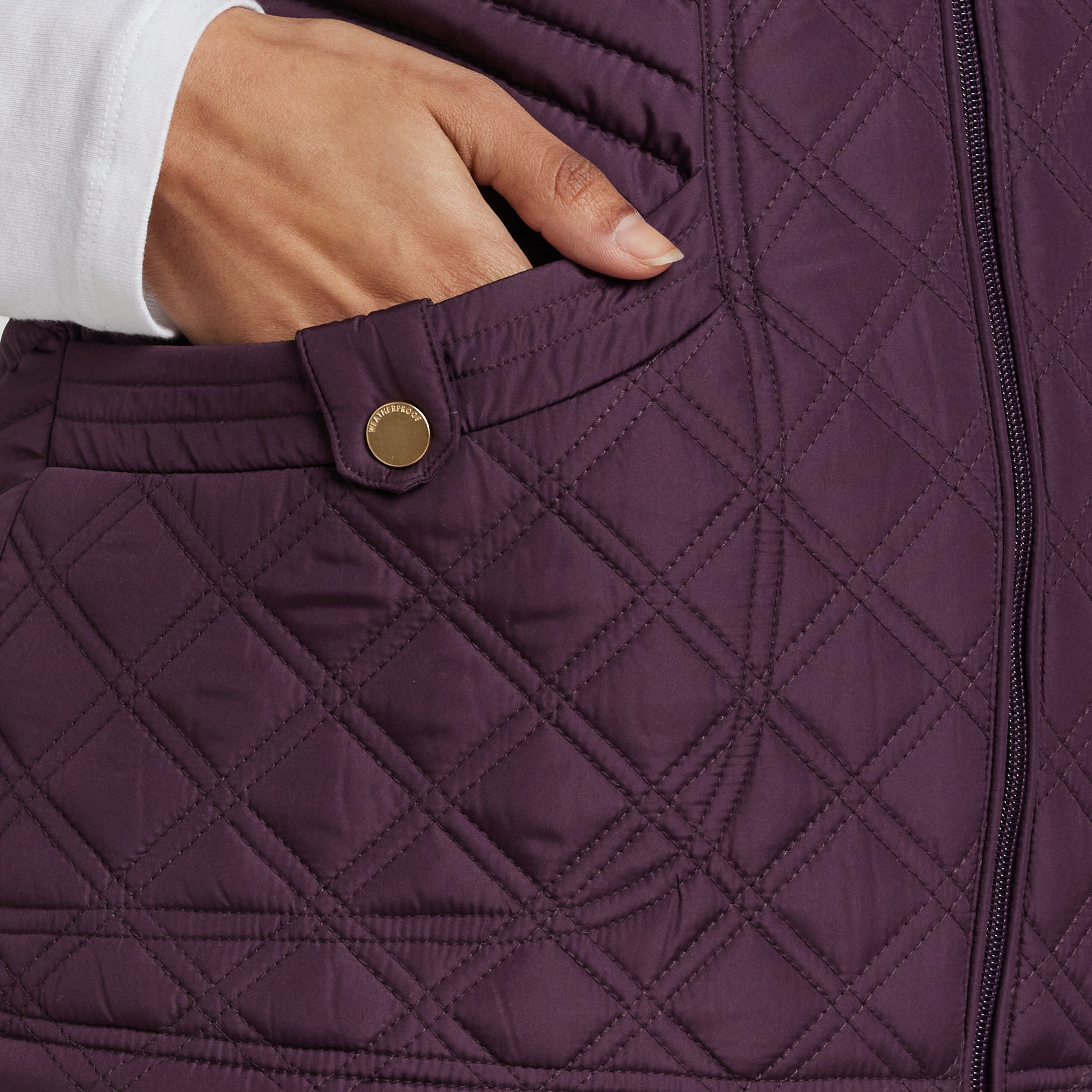 PLUSH LINED QUILTED VEST