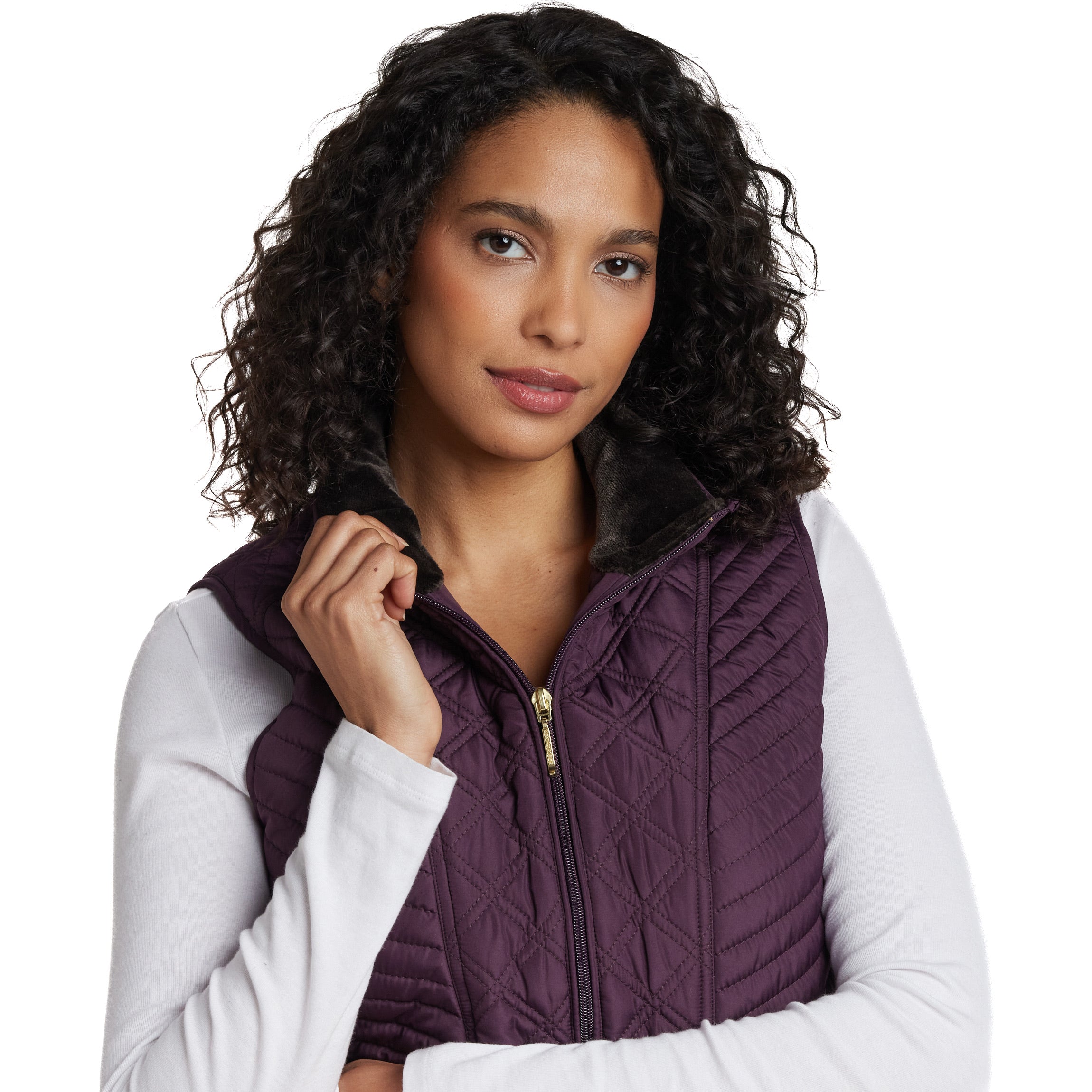 PLUSH LINED QUILTED VEST