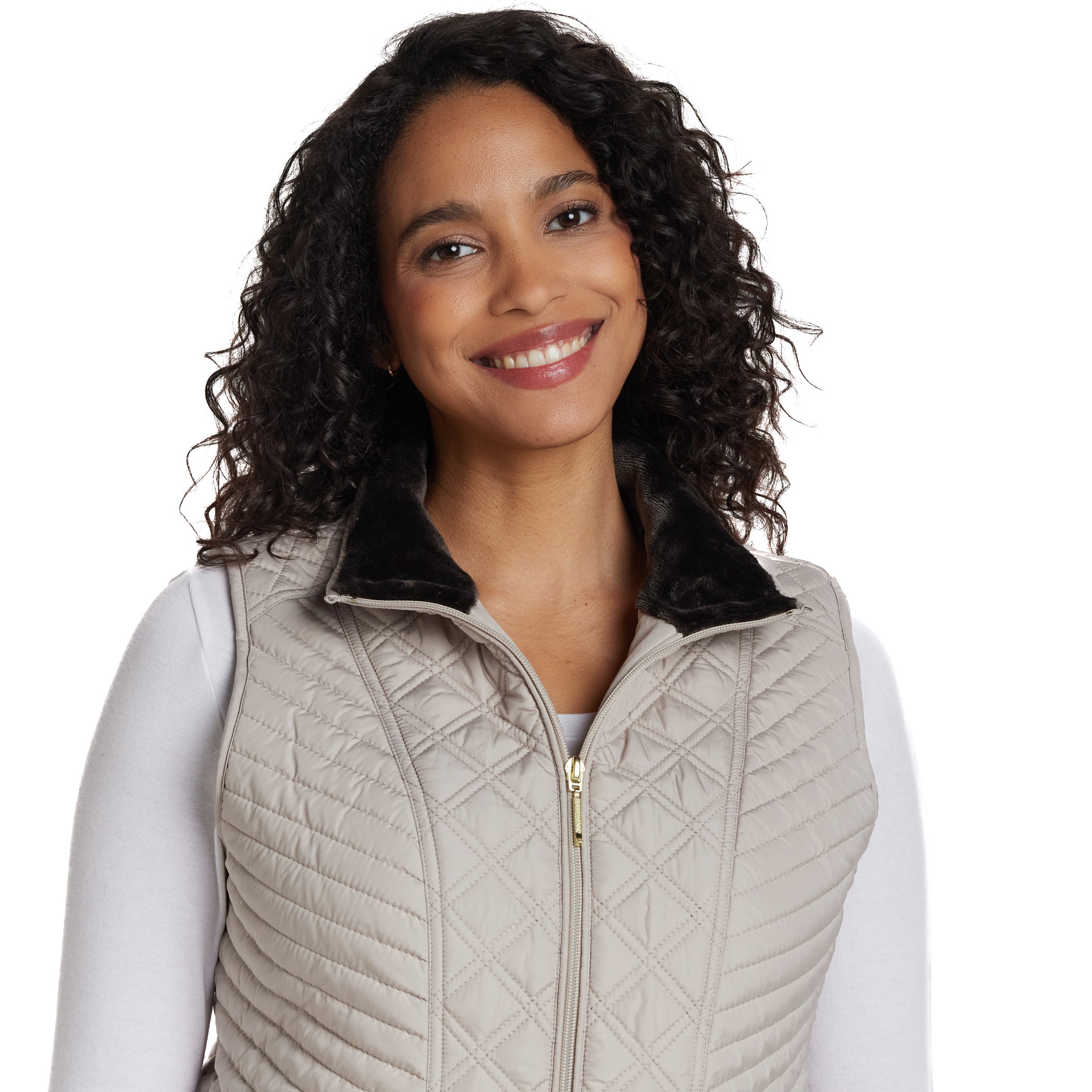 PLUSH LINED QUILTED VEST