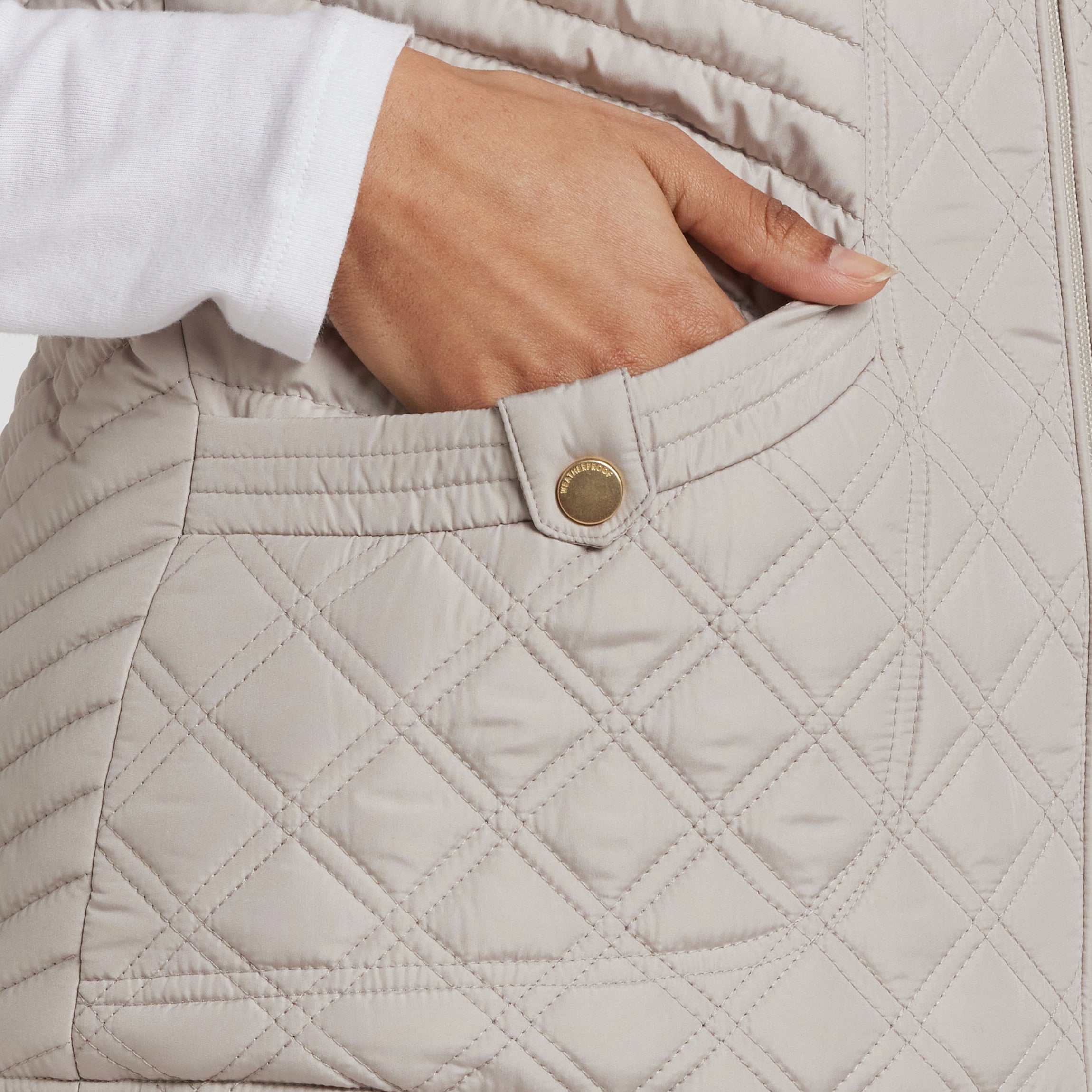 PLUSH LINED QUILTED VEST