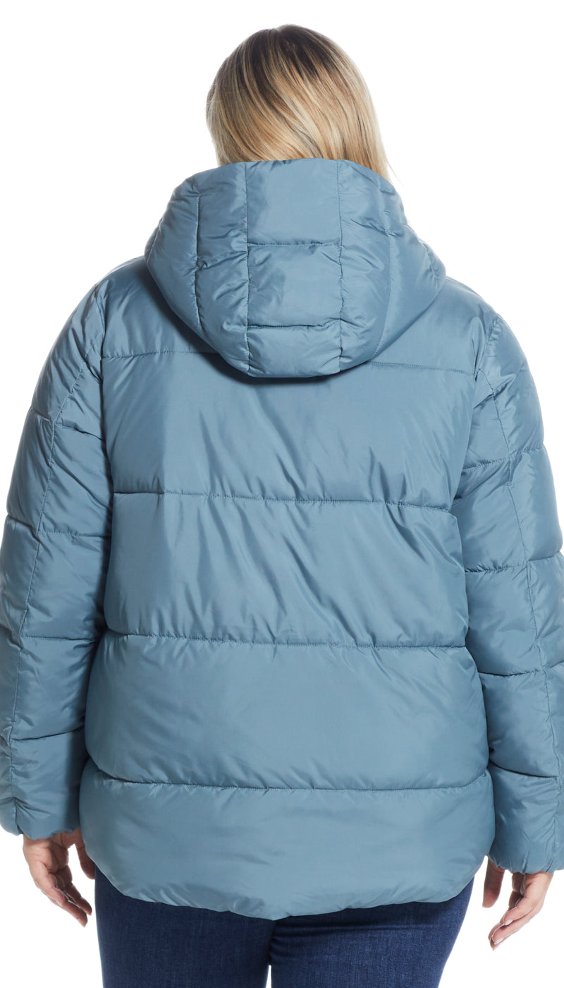 HOODED PUFFER COAT