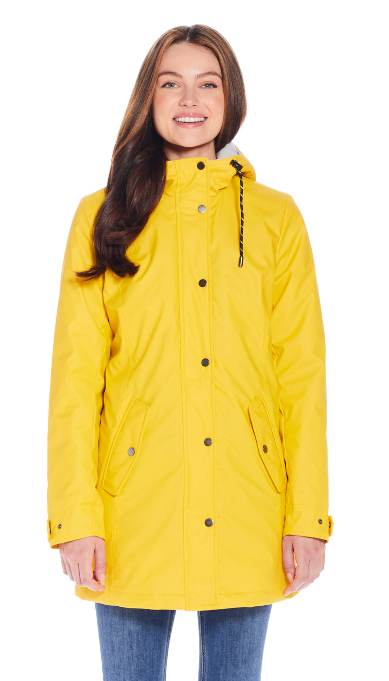 HOODED RAIN SLICKER - MID WEIGHT