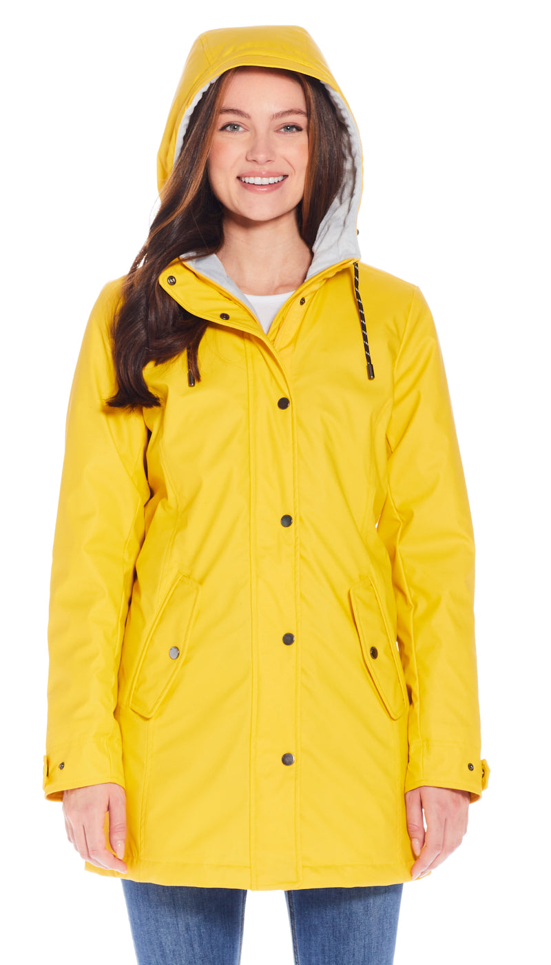 HOODED RAIN SLICKER - MID WEIGHT