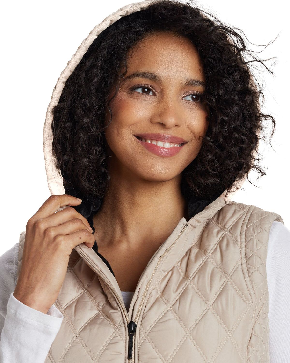 HOODED PUFFER VEST