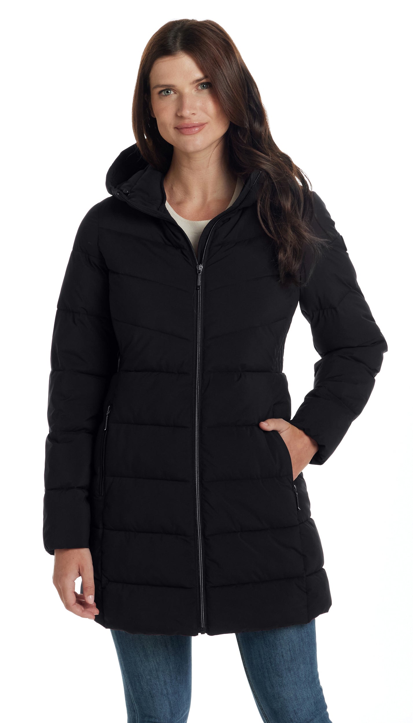 MODERN STRETCH PUFFER COAT