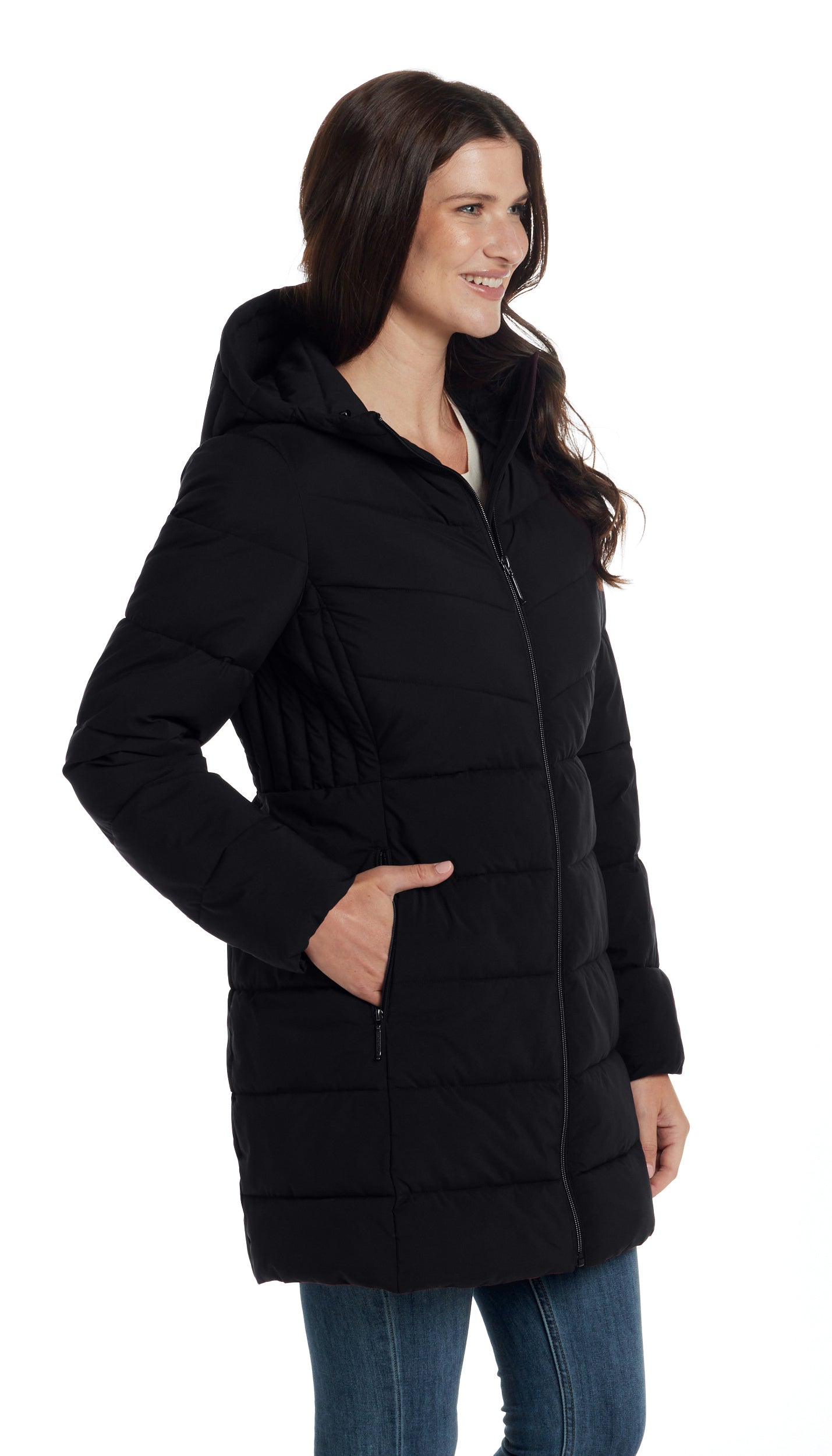 MODERN STRETCH PUFFER COAT