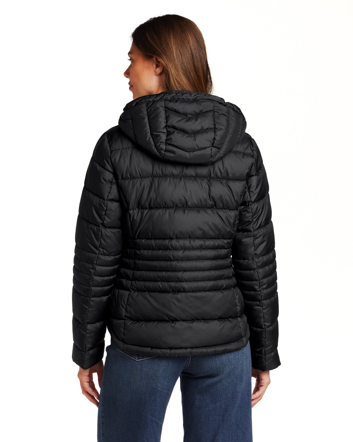 HOODED ZIP FRONT PUFFER