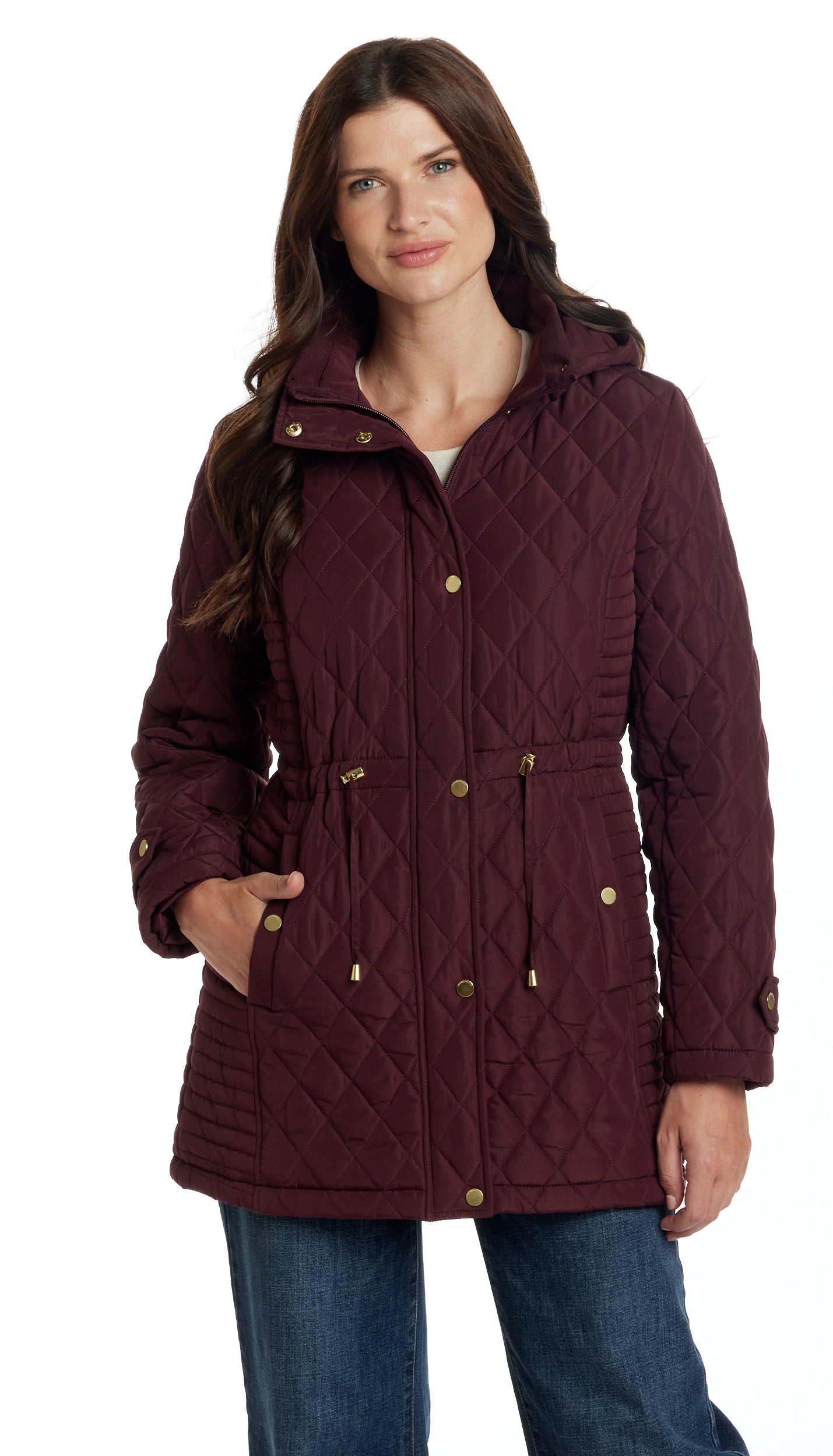 QUILTED WALKER WITH OUTER DRAWCORD