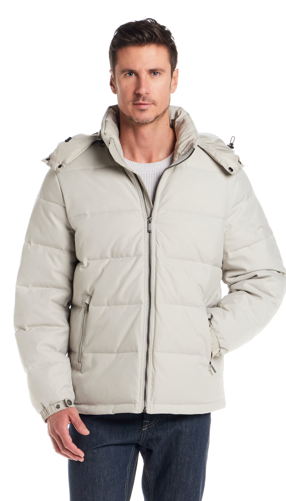 DOBBY OXFORD / CIRE PUFFER JACKET