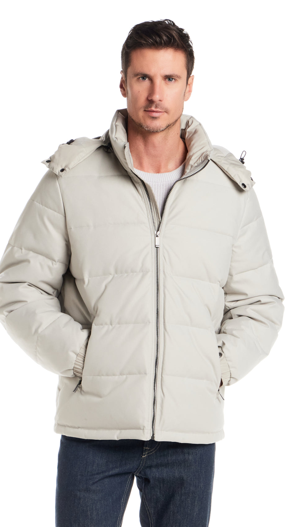 DOBBY OXFORD / CIRE PUFFER JACKET