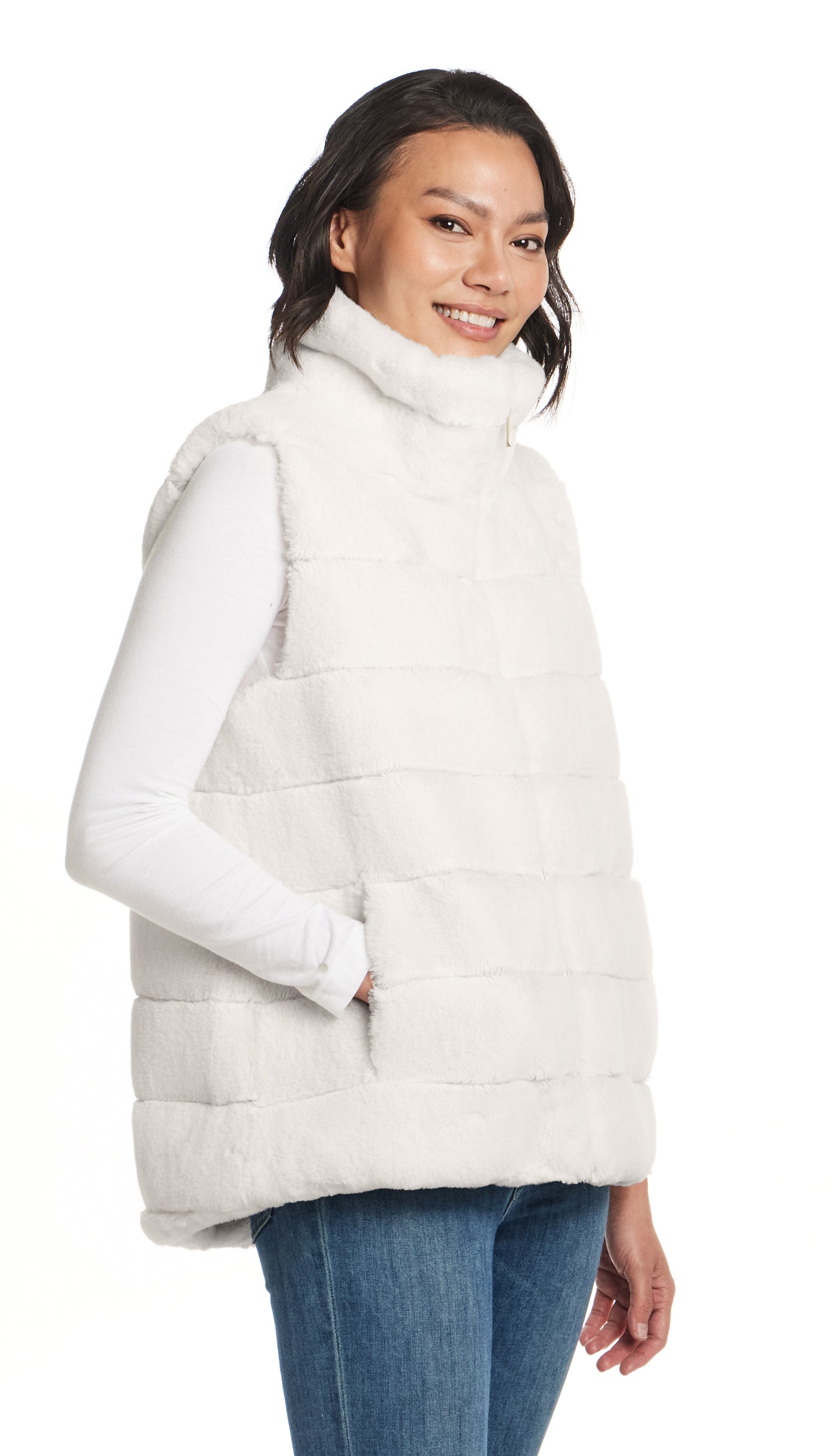 FAUX FUR VEST