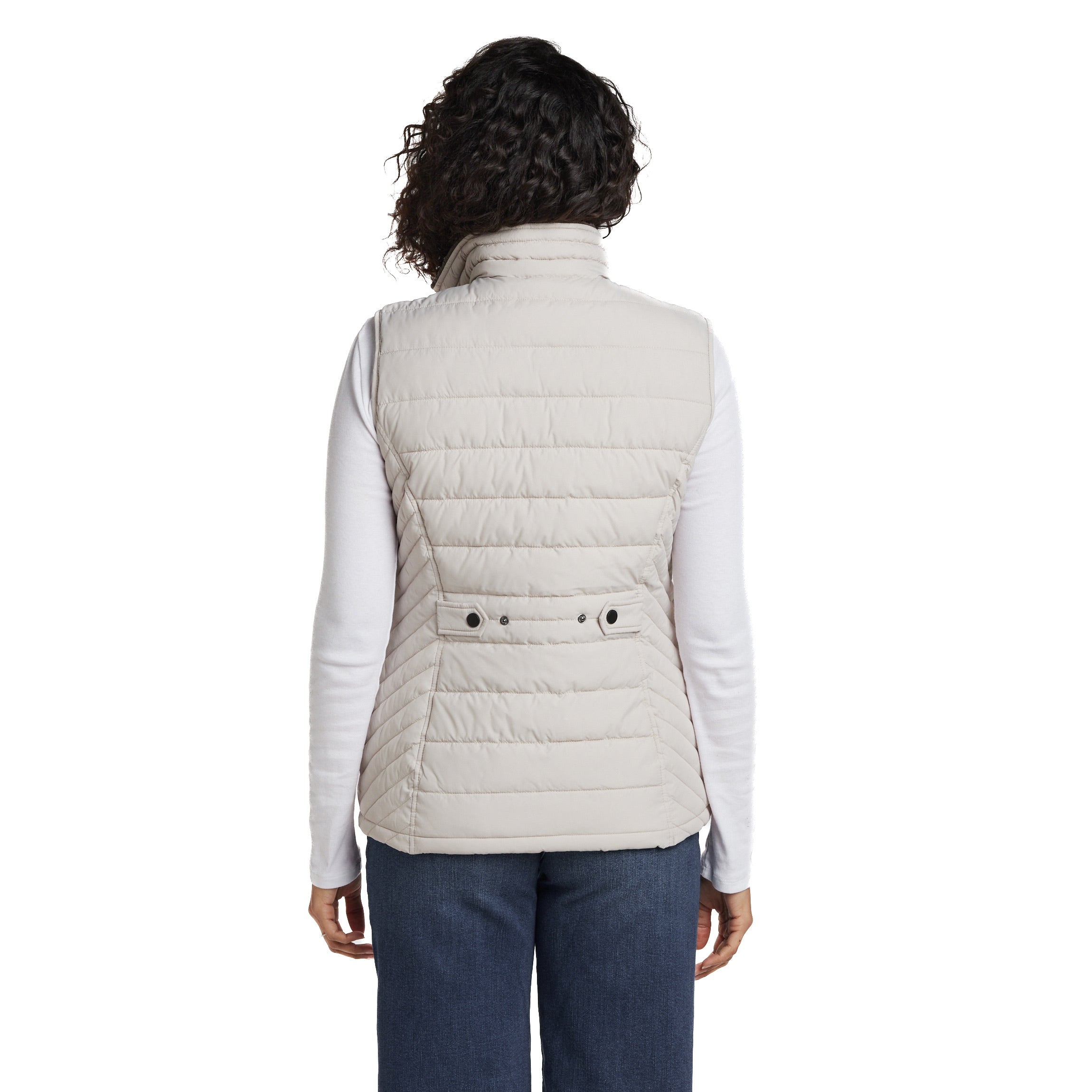 PLUSH LINED PUFFER QUILTED VEST