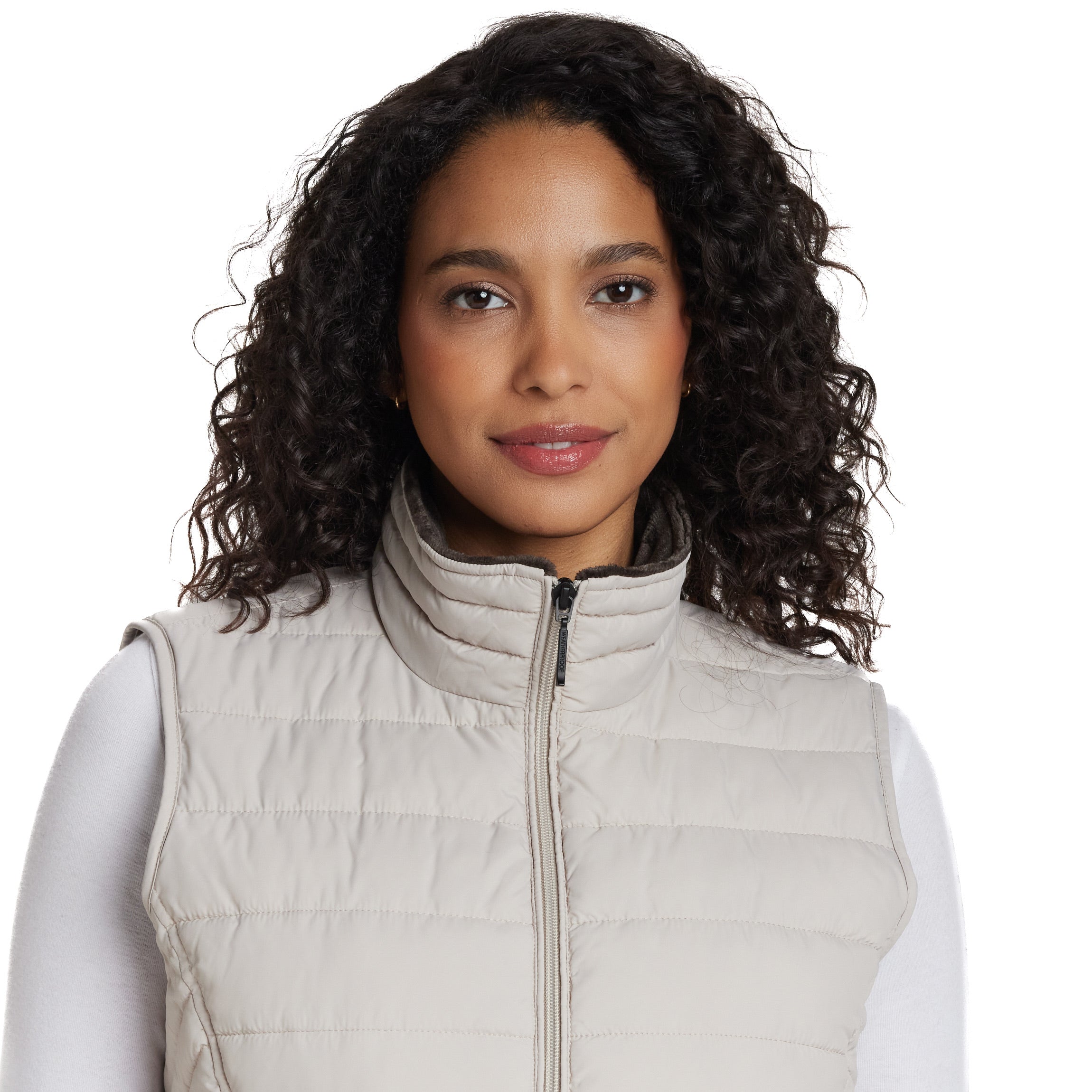 PLUSH LINED PUFFER QUILTED VEST