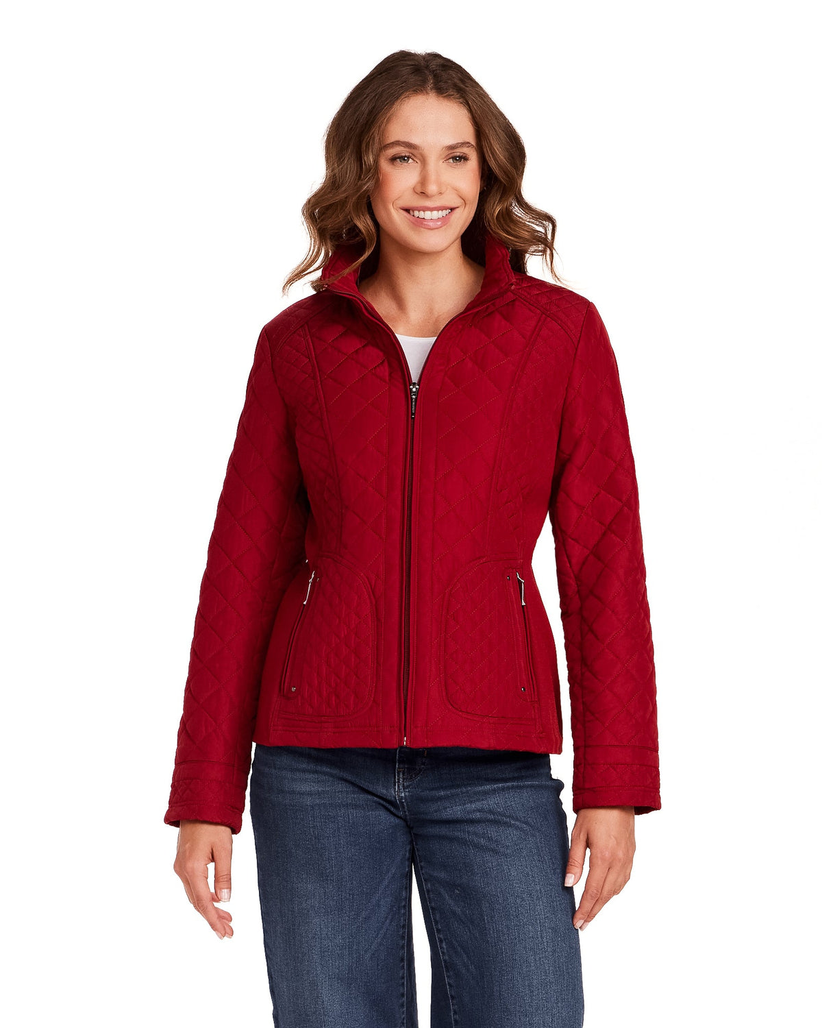QUILTED JACKET WITH SIDE STRETCH