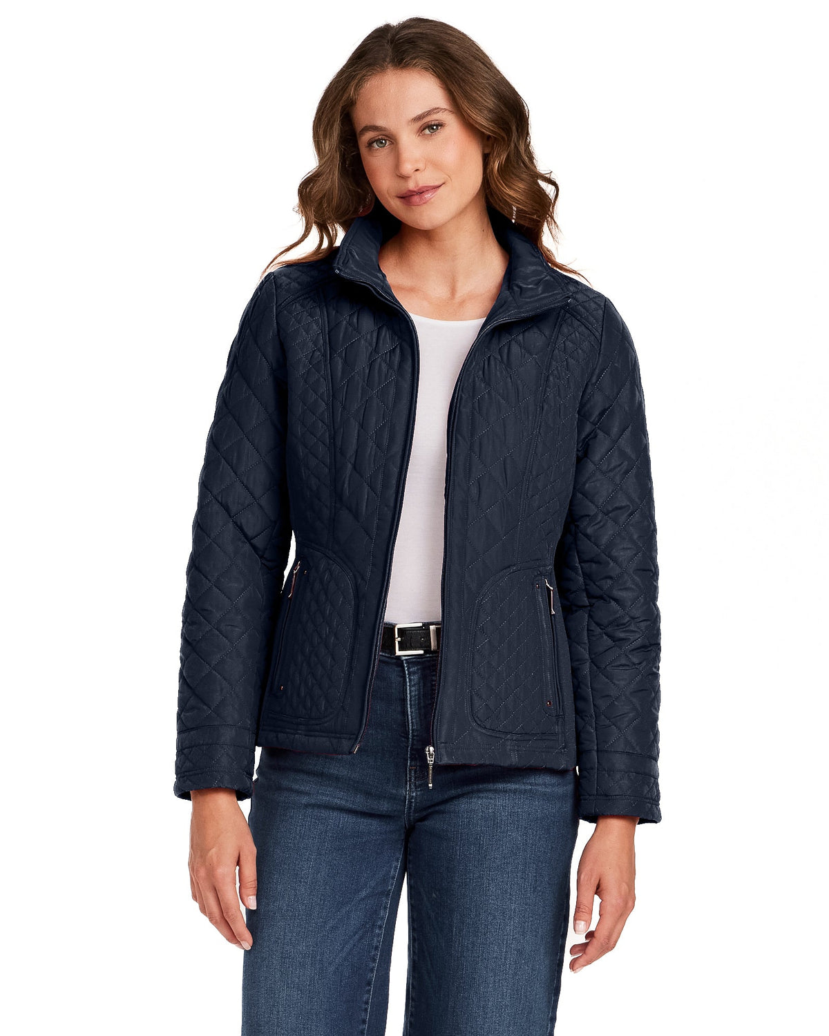QUILTED JACKET WITH SIDE STRETCH