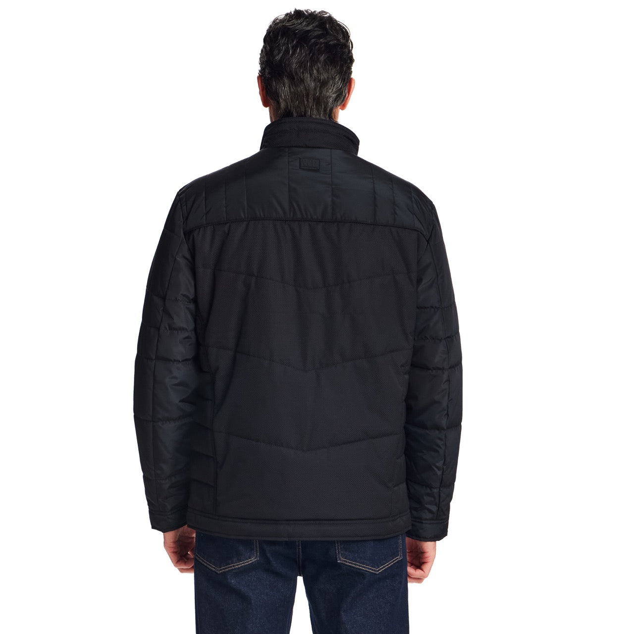 DOBBY/FAUX MEMORY JACKET
