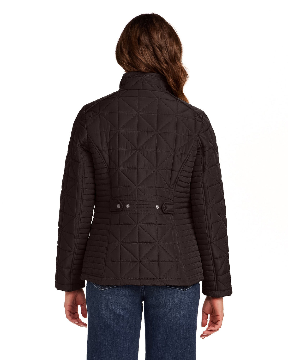 QUILTED JACKET WITH CORDUROY TRIMS