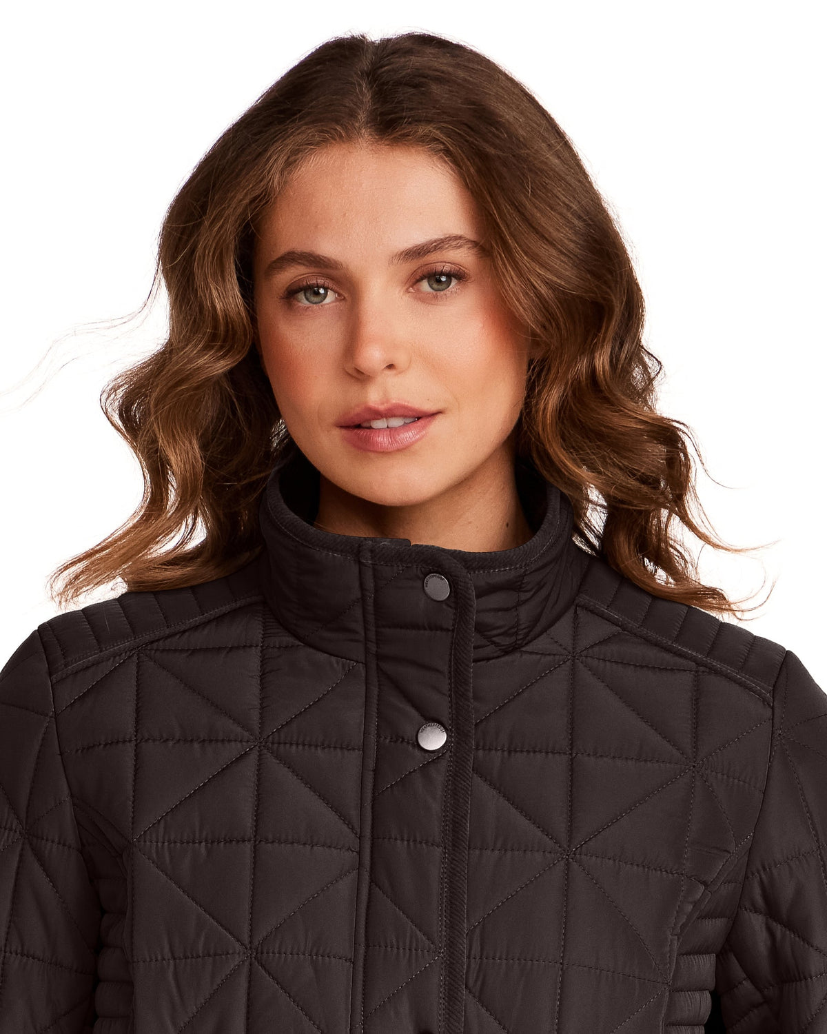 QUILTED JACKET WITH CORDUROY TRIMS