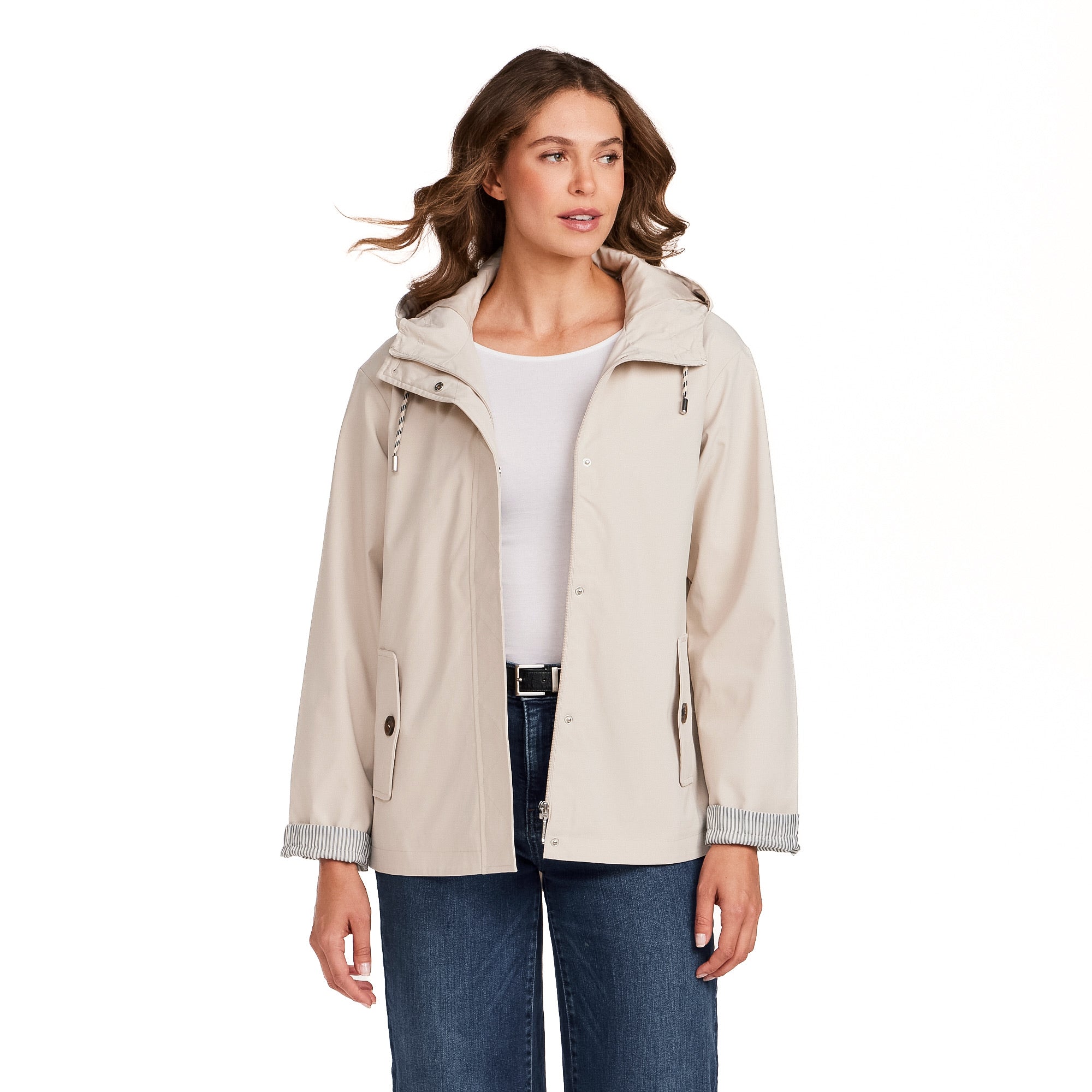 HOODED RAIN JACKET