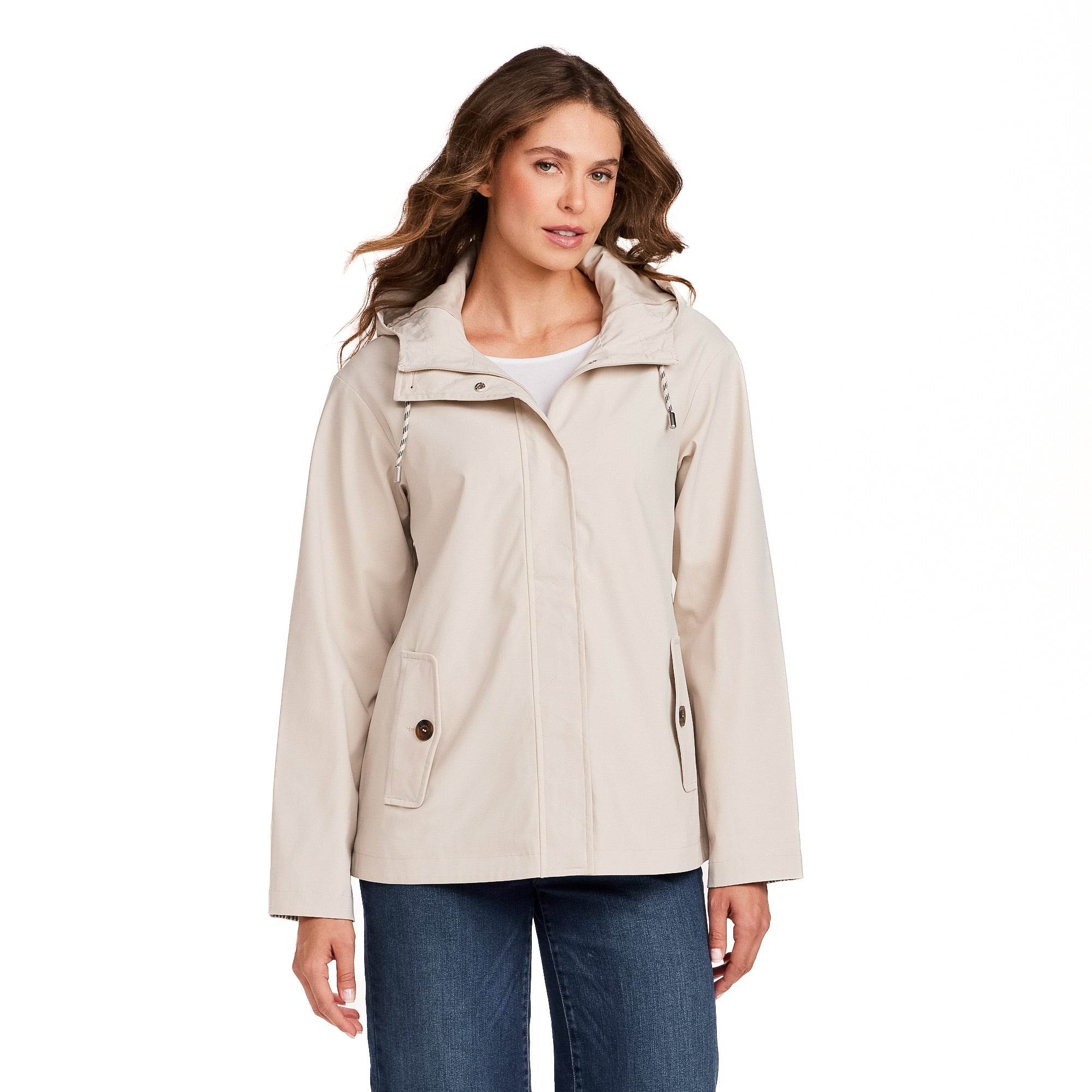 HOODED RAIN JACKET