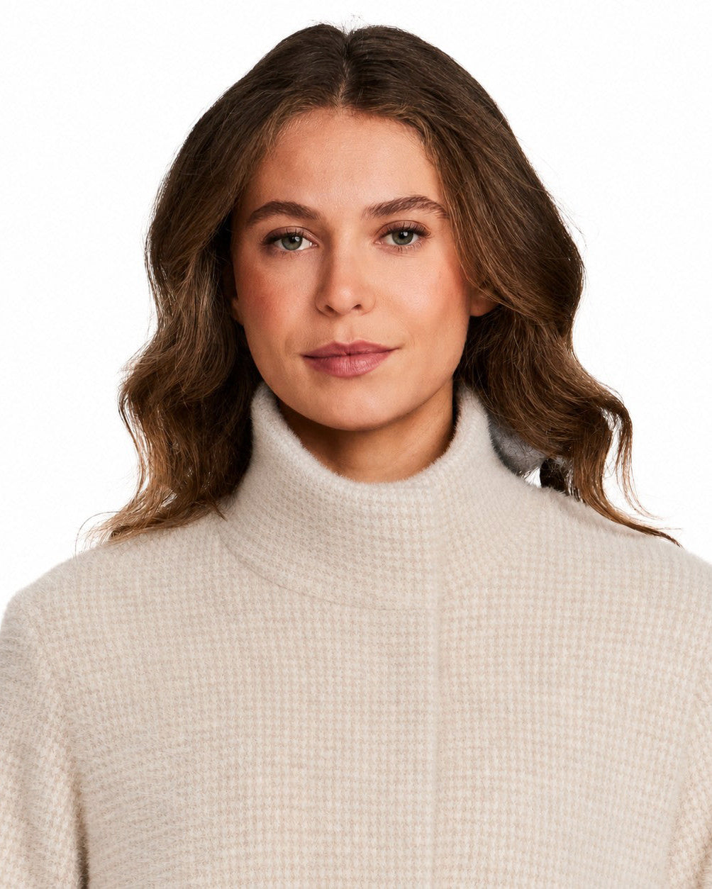 HOUNDSTOOTH COZY FEATHERKNIT JACKET