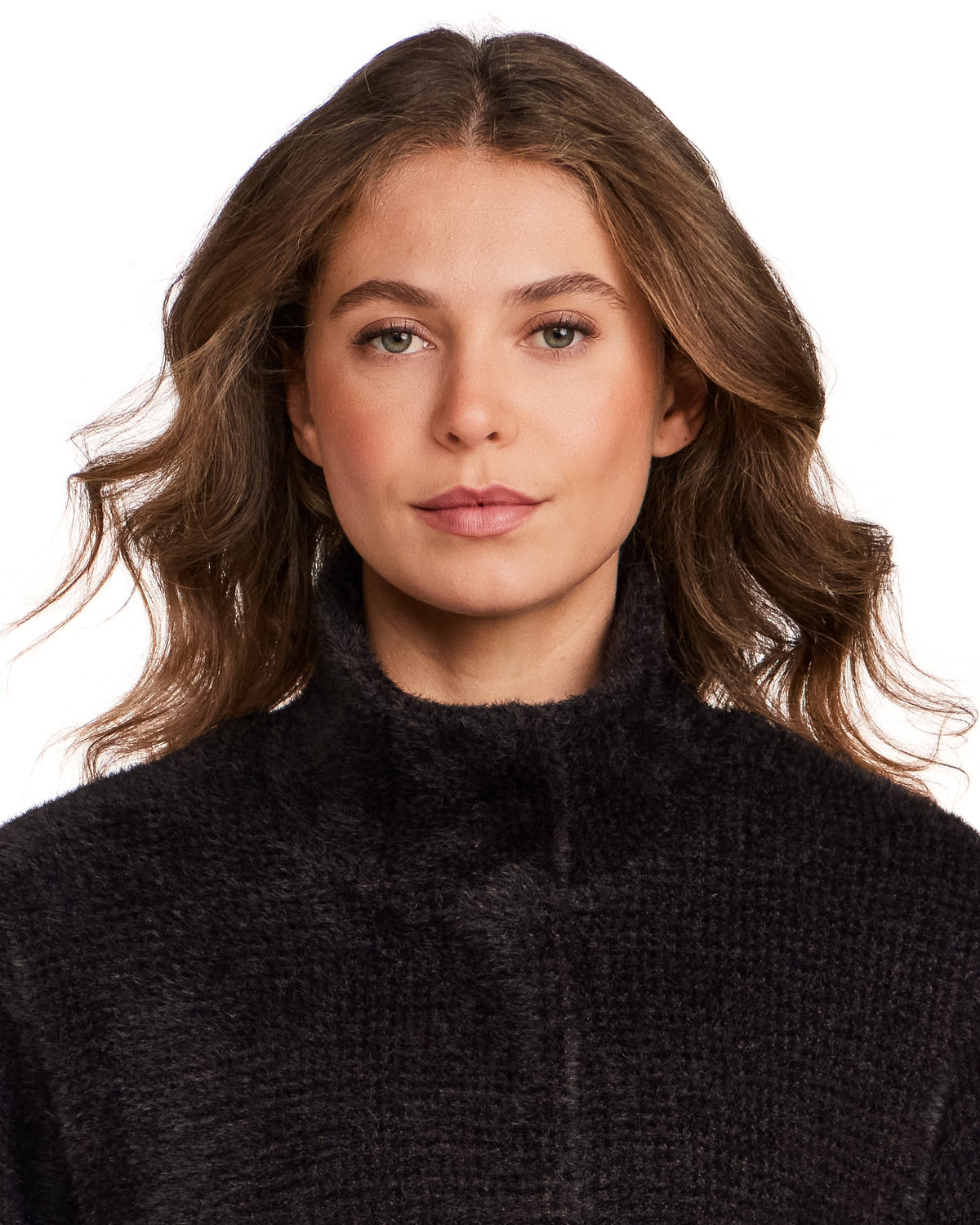 HOUNDSTOOTH COZY FEATHERKNIT JACKET