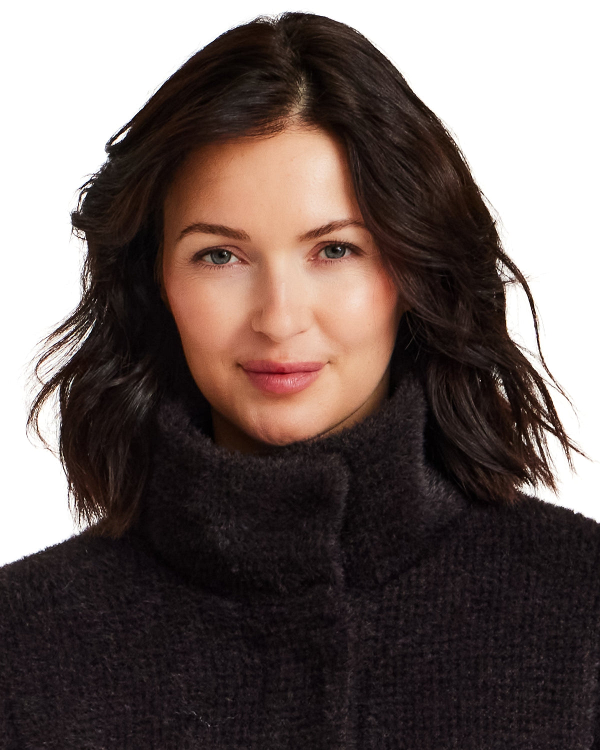 HOUNDSTOOTH COZY FEATHERKNIT TOPPER
