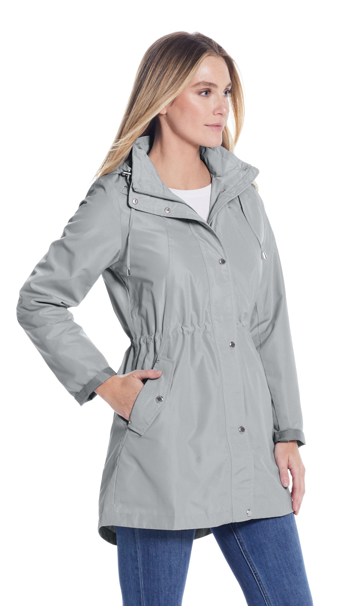 HOODED ANORAK WITH TURN BACK CUFFS