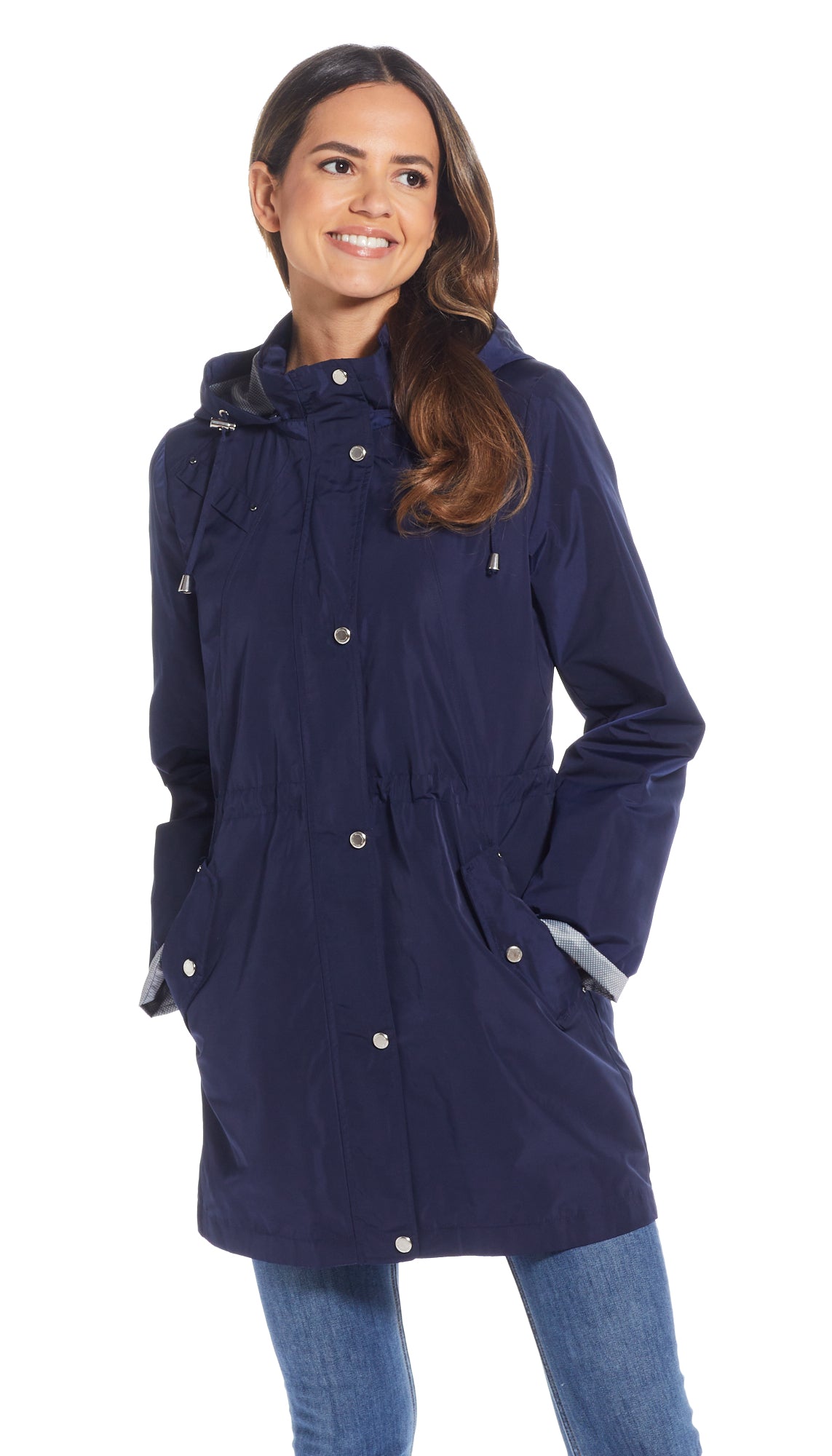 HOODED ANORAK WITH TURN BACK CUFFS