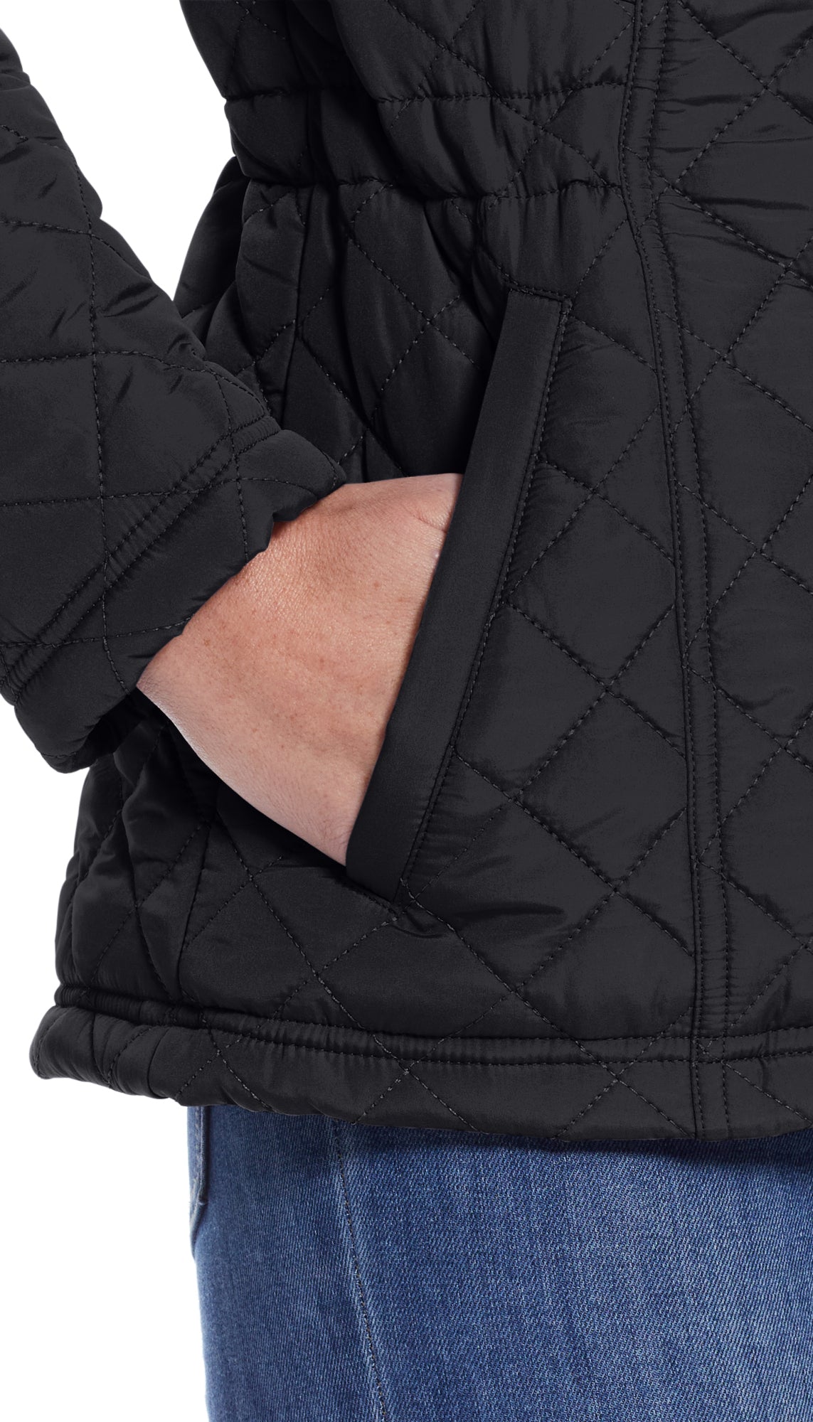 HOODED QUILTED JACKET