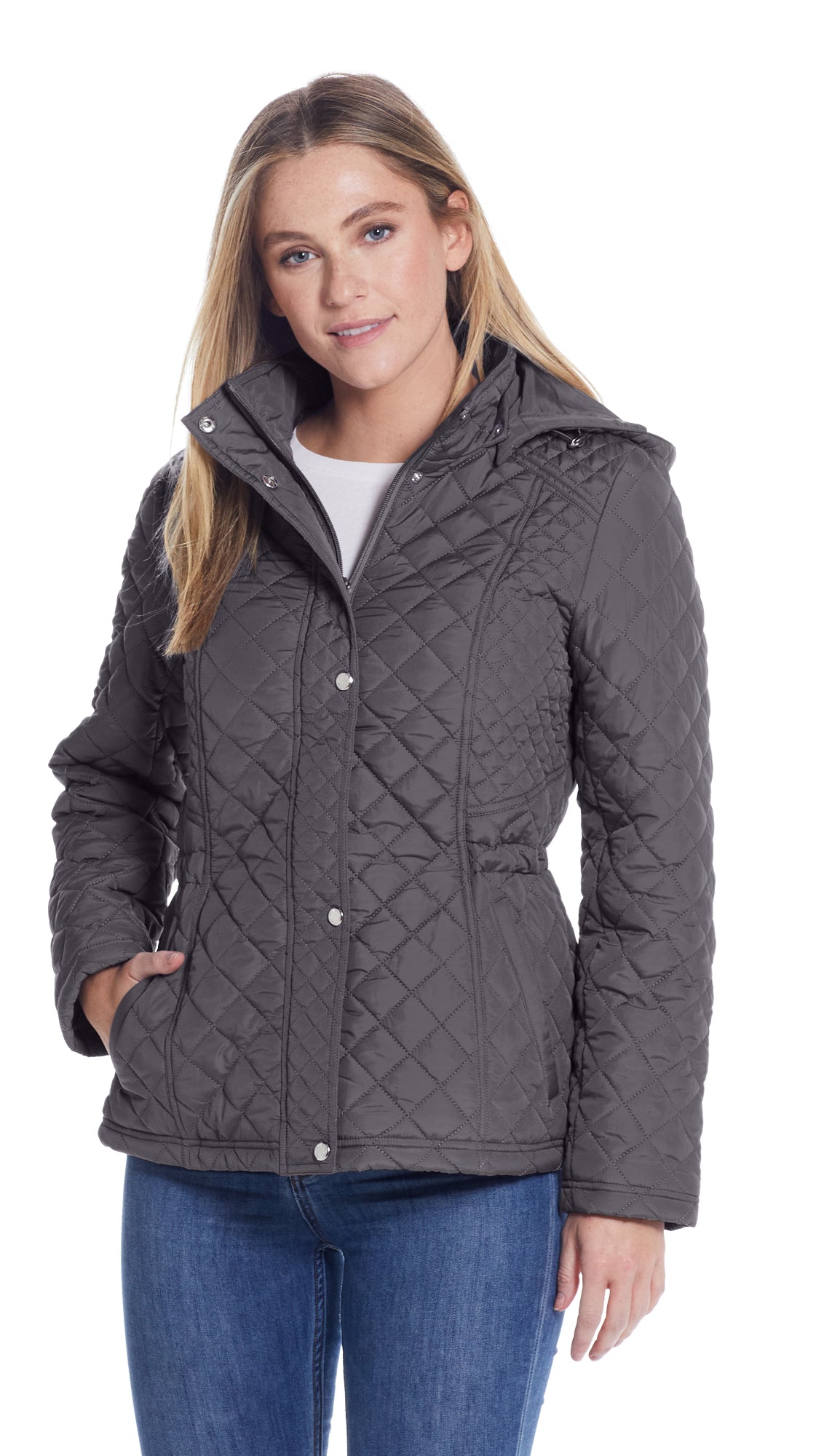HOODED QUILTED JACKET