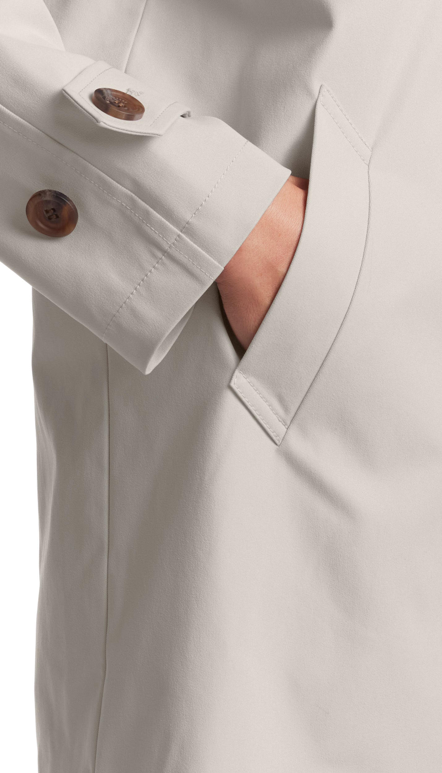 BUTTON FRONT HOODED TOPPER