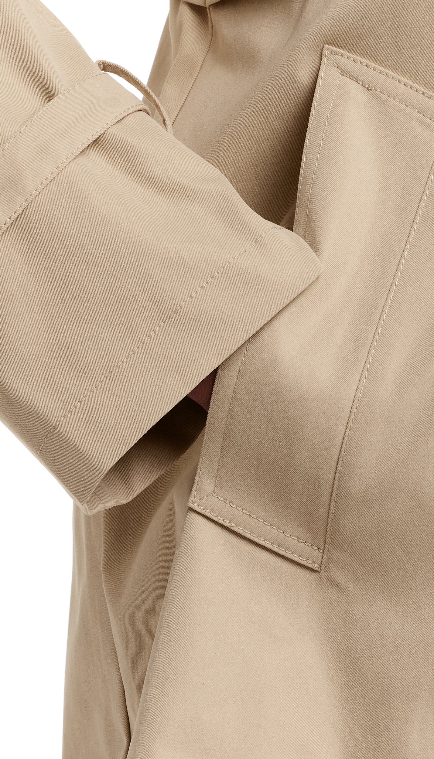 DOUBLE BREASTED A-LINE TRENCH