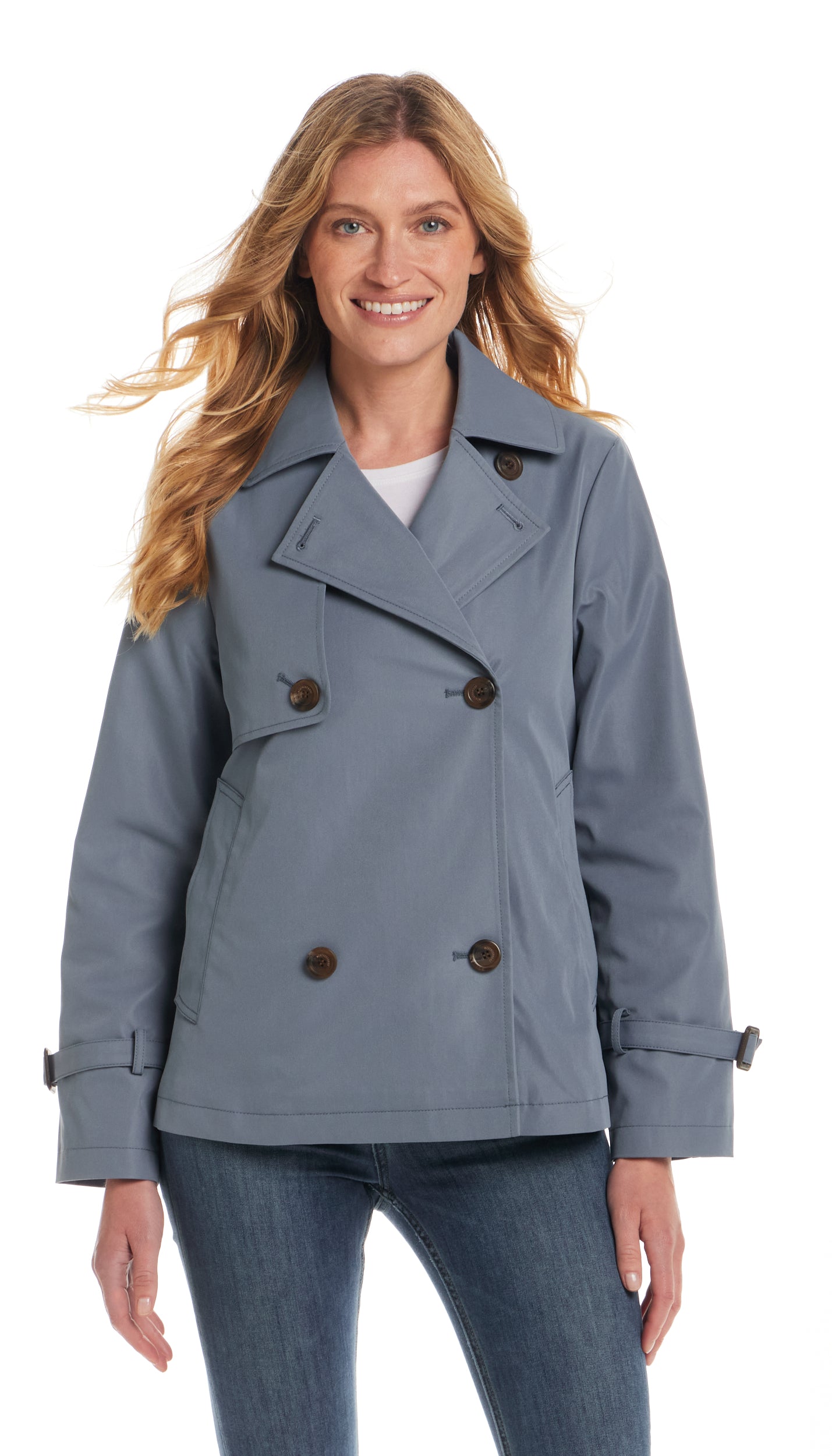 DOUBLE BREASTED A-LINE TRENCH