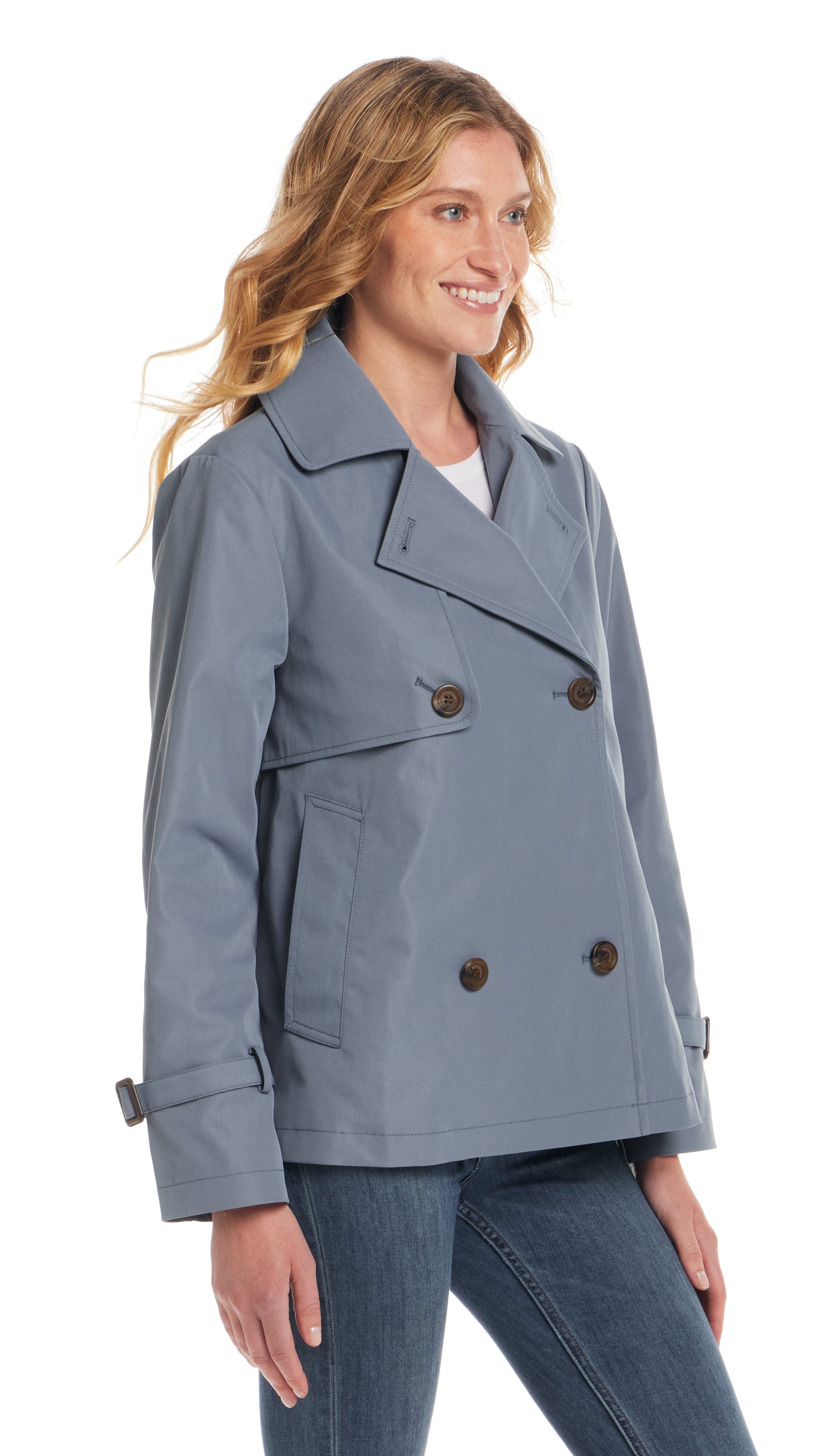 DOUBLE BREASTED A-LINE TRENCH