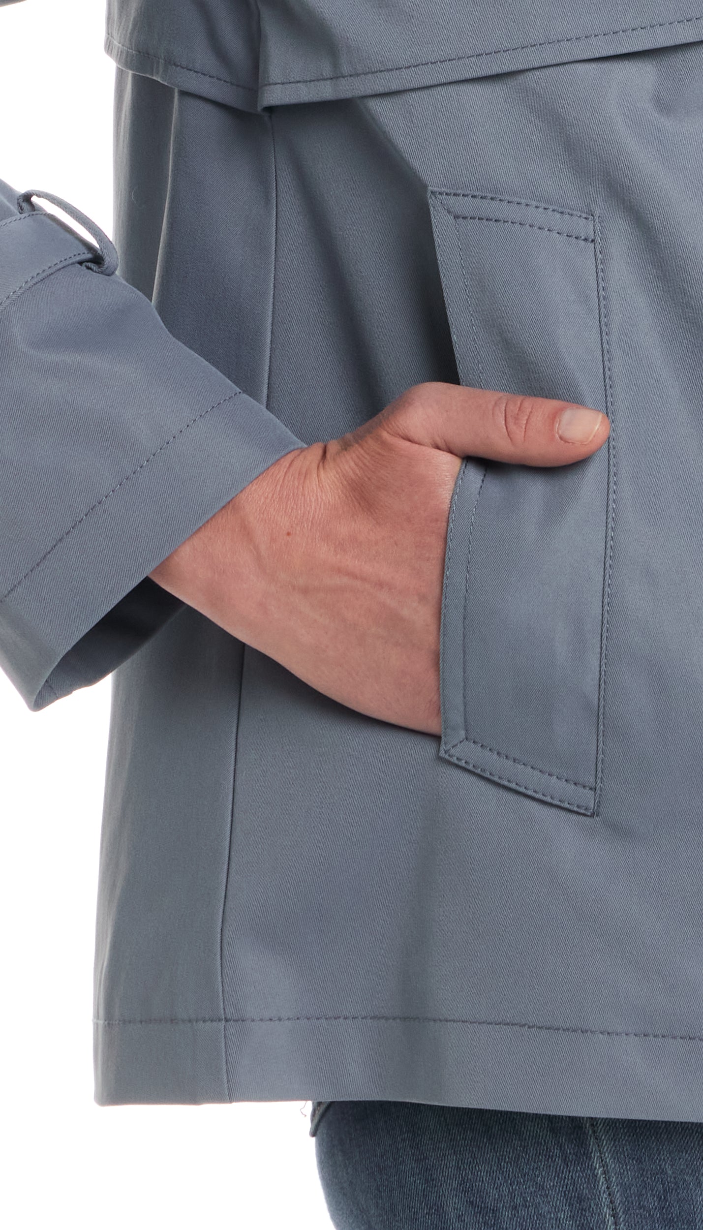 DOUBLE BREASTED A-LINE TRENCH