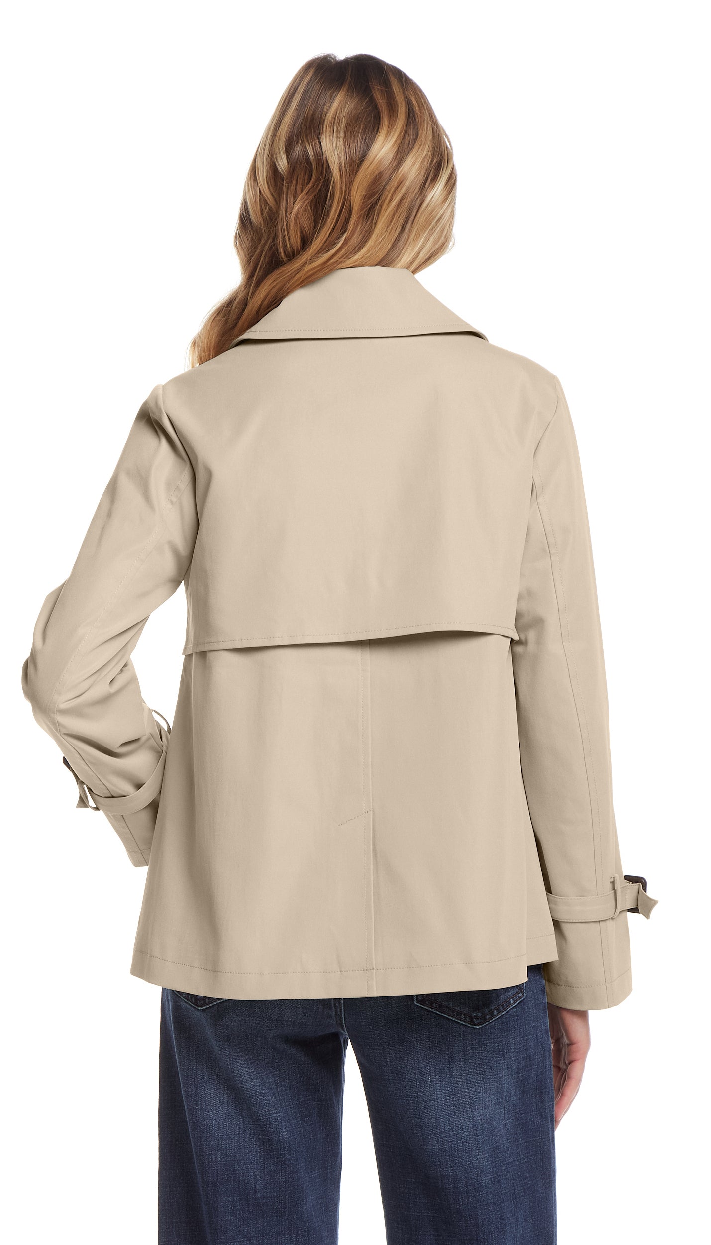 DOUBLE BREASTED A-LINE TRENCH