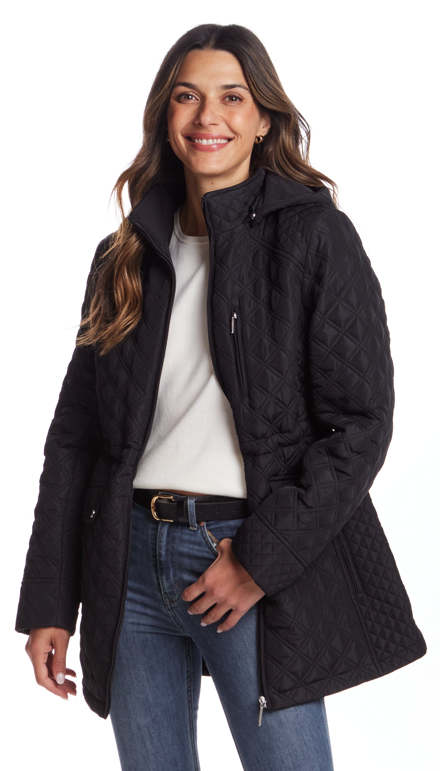 QUILTED WALKER WITH INNER DRAWCORD