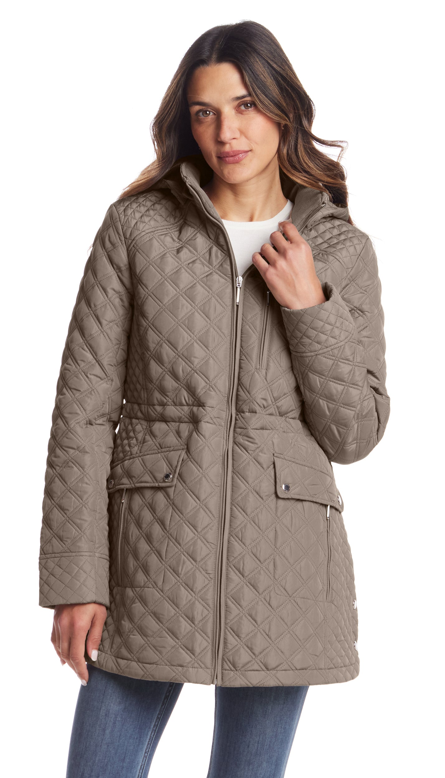 QUILTED WALKER WITH INNER DRAWCORD