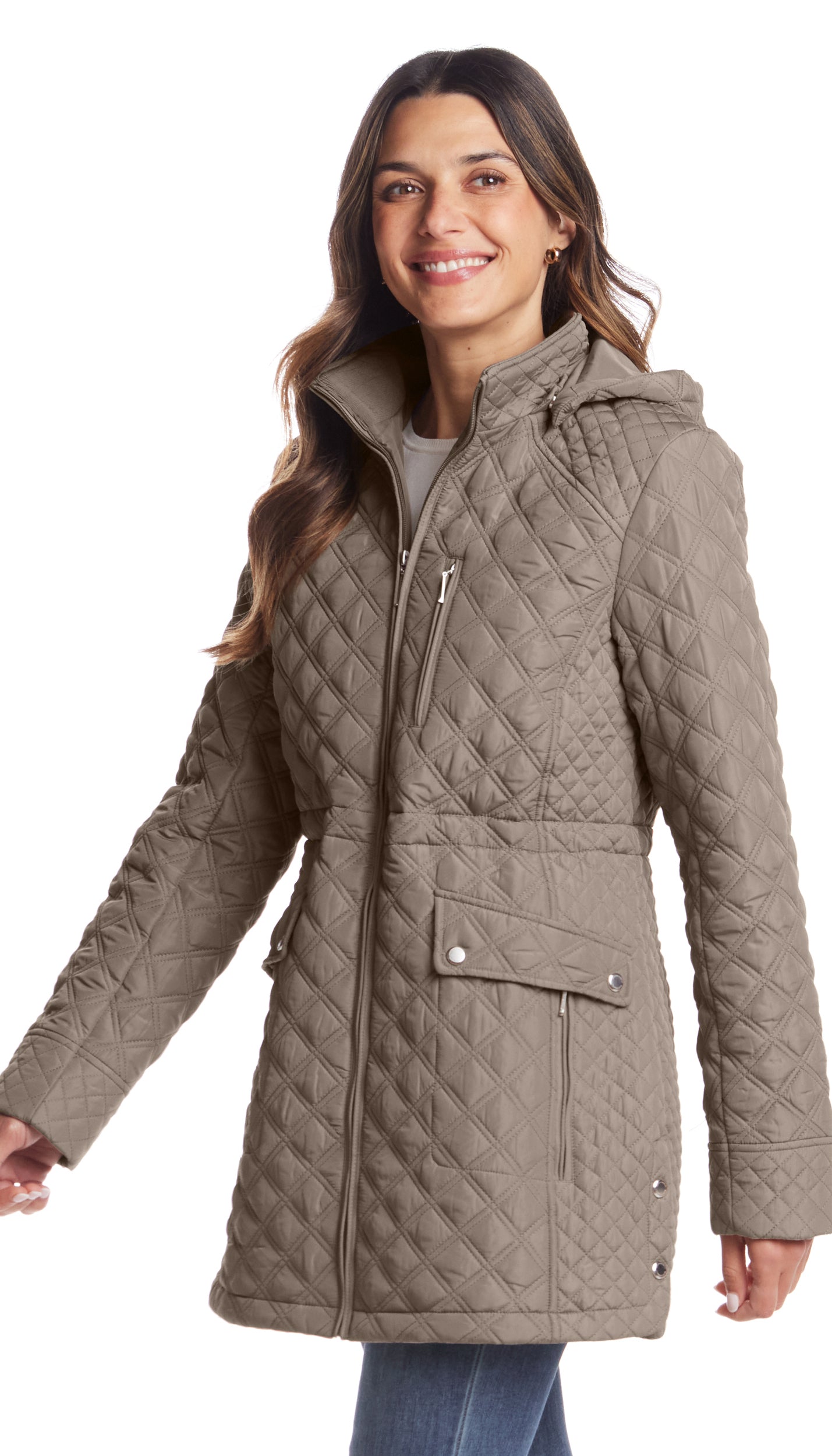 QUILTED WALKER WITH INNER DRAWCORD