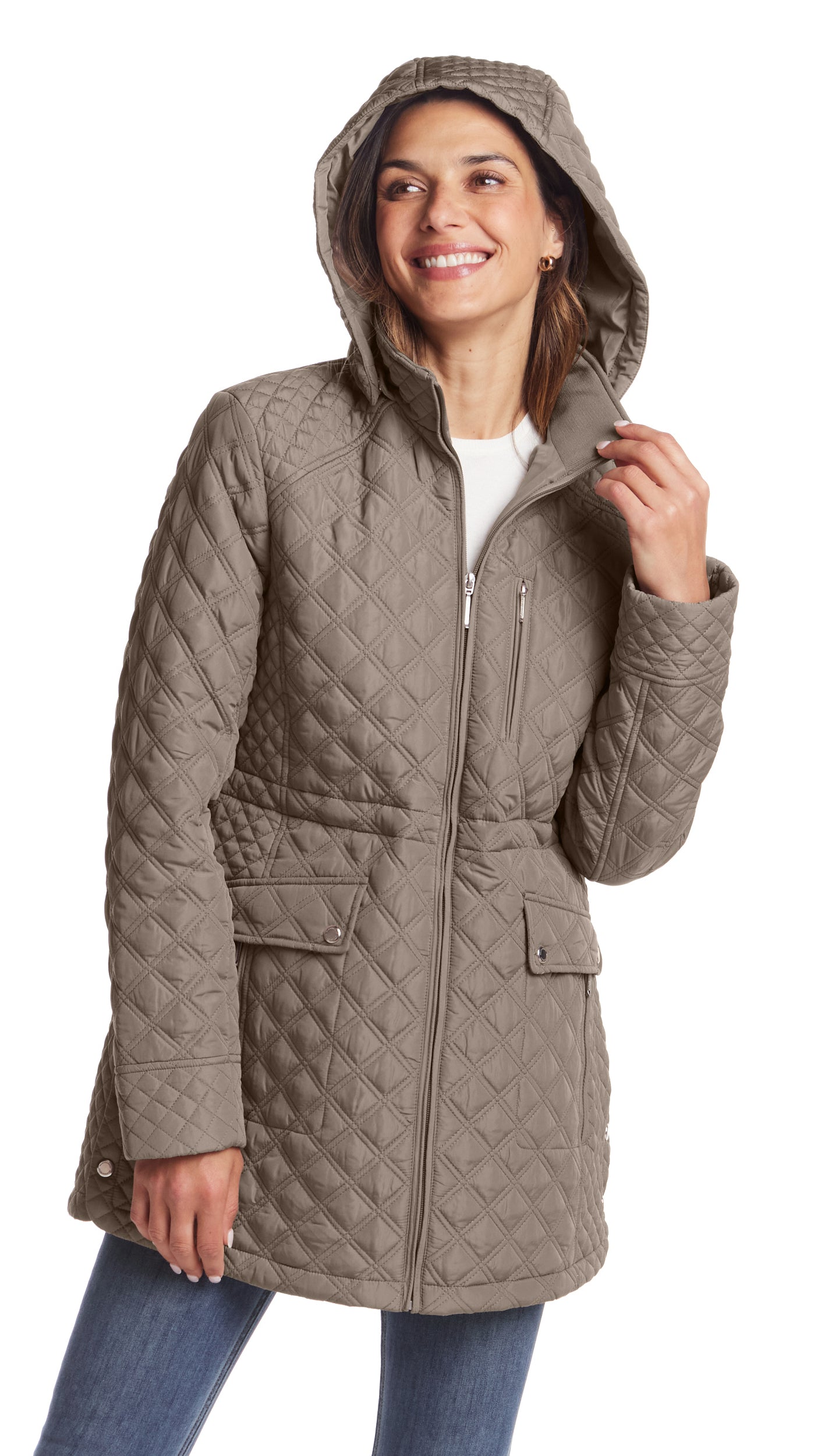 QUILTED WALKER WITH INNER DRAWCORD